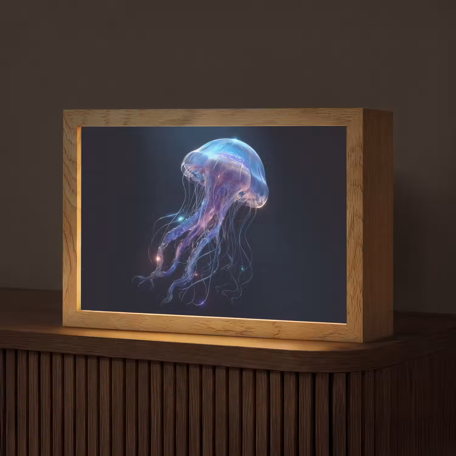 Tentakels - Kwal - Paars - Sprankeling Light Box met kabel (Tafellamp) klein -z3d_website