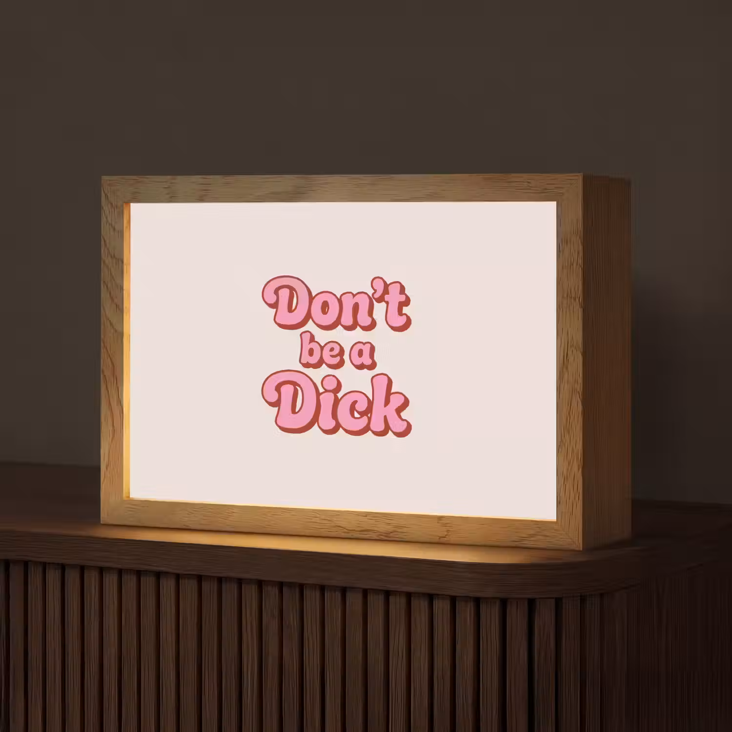Tekst - Boodschap - Roze Light Box met kabel (Tafellamp) klein -z3d_website