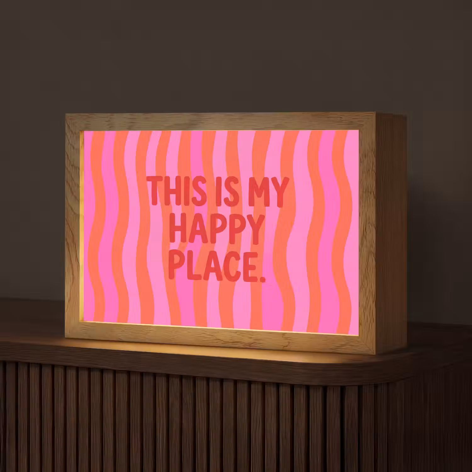 Tekst - Modern - Kleurrijk Light Box met kabel (Tafellamp) klein -z3d_website