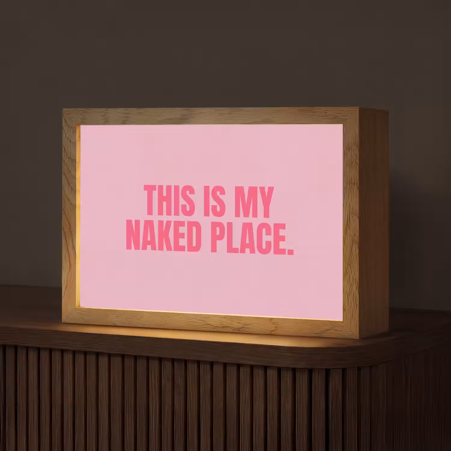 Tekst - Modern - Roze Light Box met kabel (Tafellamp) klein -z3d_website
