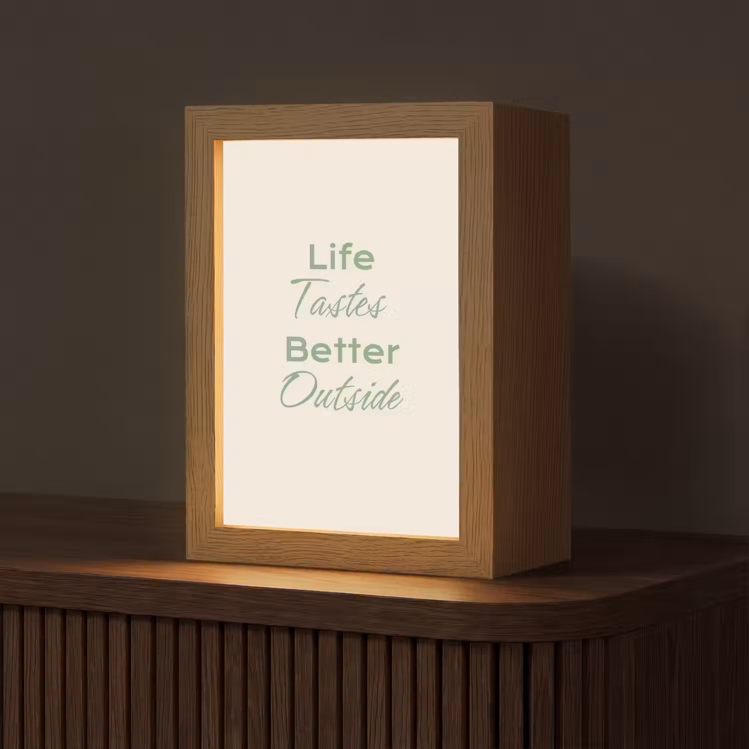 Tekst - Sierlijk - Letters - Groen Light Box met kabel (Tafellamp) klein -z3d_website