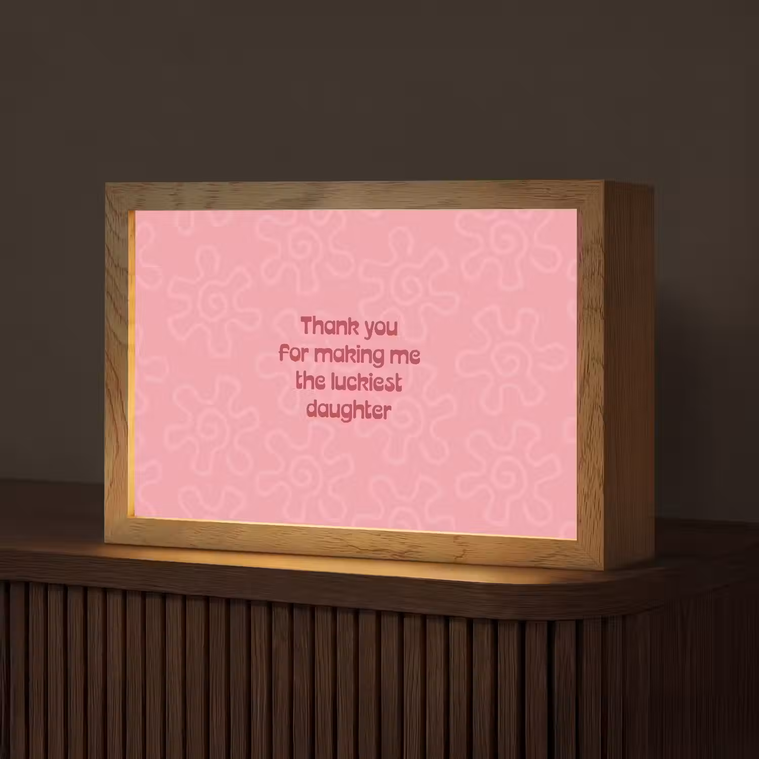 Tekst - Rood - Moederdag Light Box met kabel (Tafellamp) klein -z3d_website