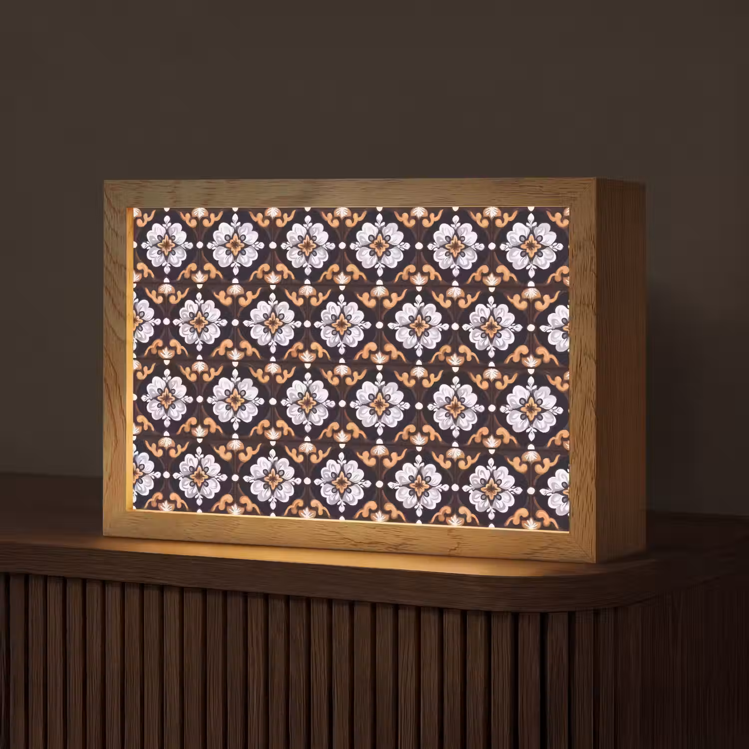 traditioneel - Element - Kleurrijk Light Box met kabel (Tafellamp) klein 924 -z3d_website
