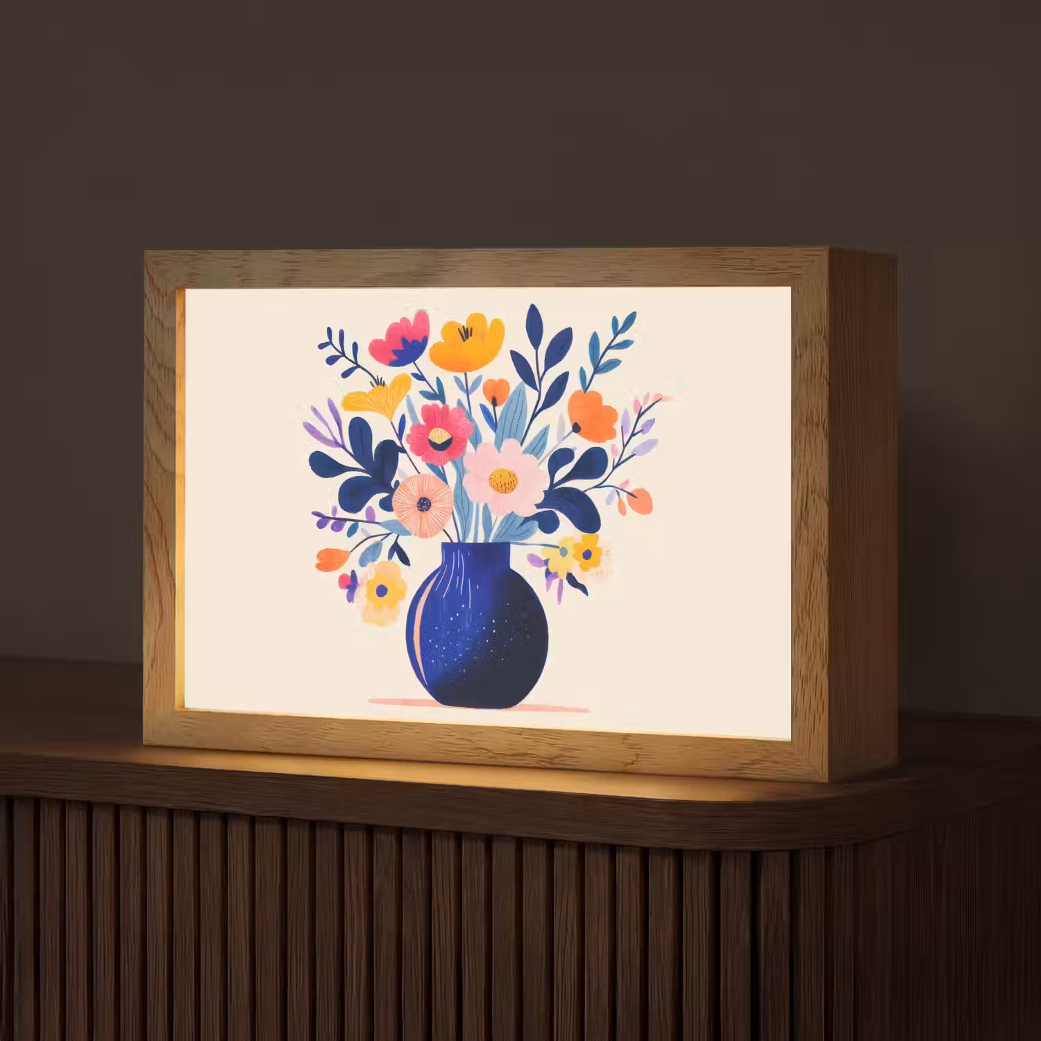 Vaas - Bloemen - Boeket Light Box met kabel (Tafellamp) klein -z3d_website