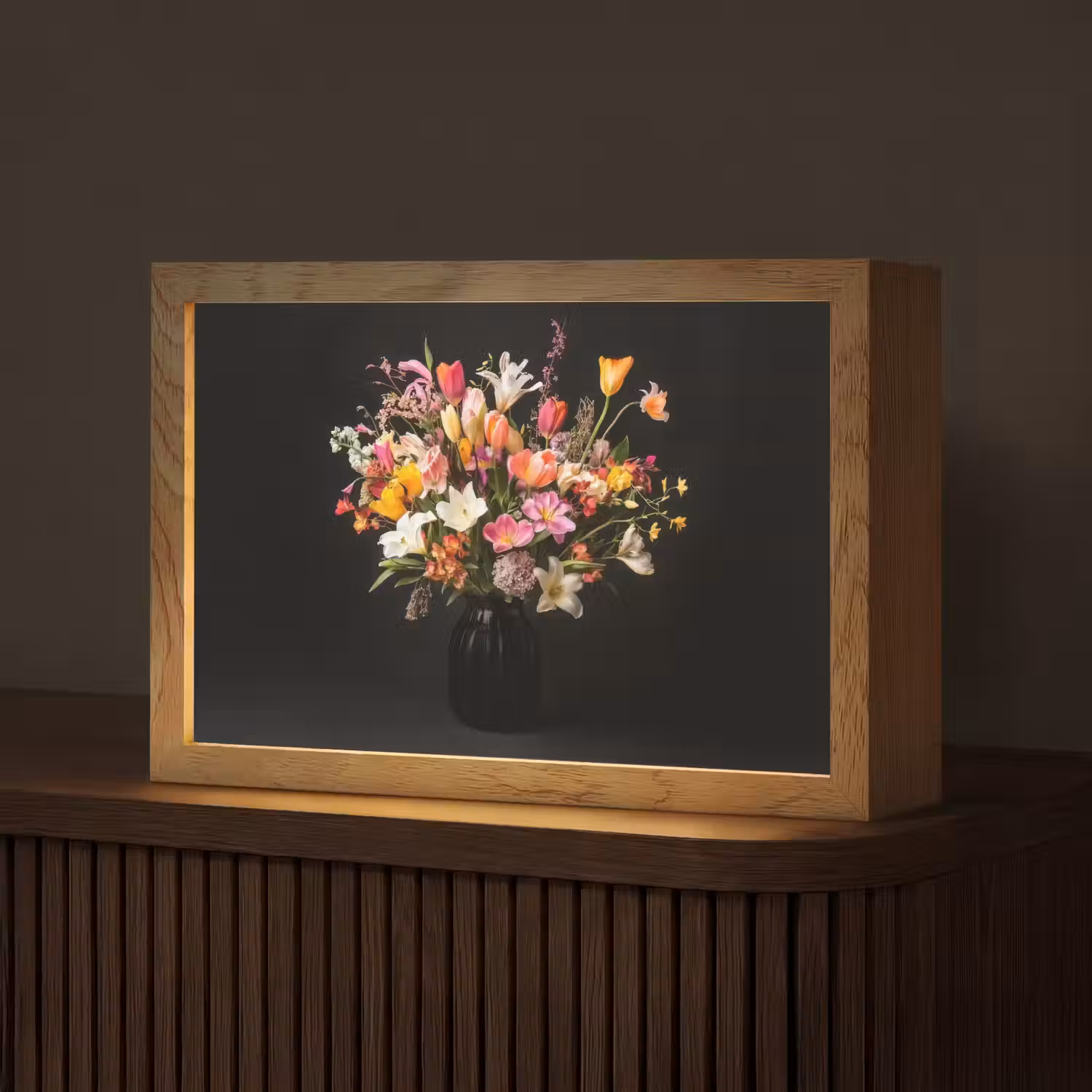 Vaas - Bloemen - Tulpen Light Box met kabel (Tafellamp) klein -z3d_website