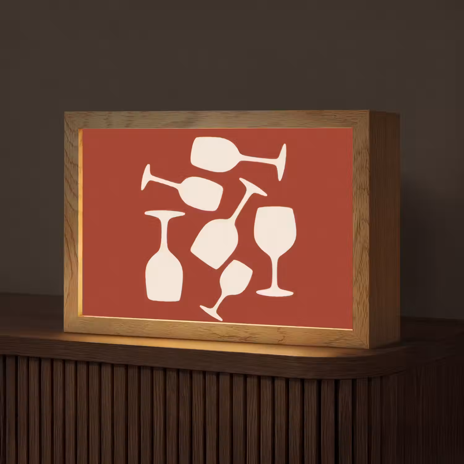 Wijnglazen - Silhouetten - Wit Light Box met kabel (Tafellamp) klein -z3d_website