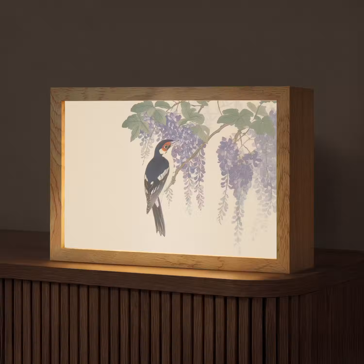 Specht - Bloemen - Paars Light Box met kabel (Tafellamp) klein -z3d_website