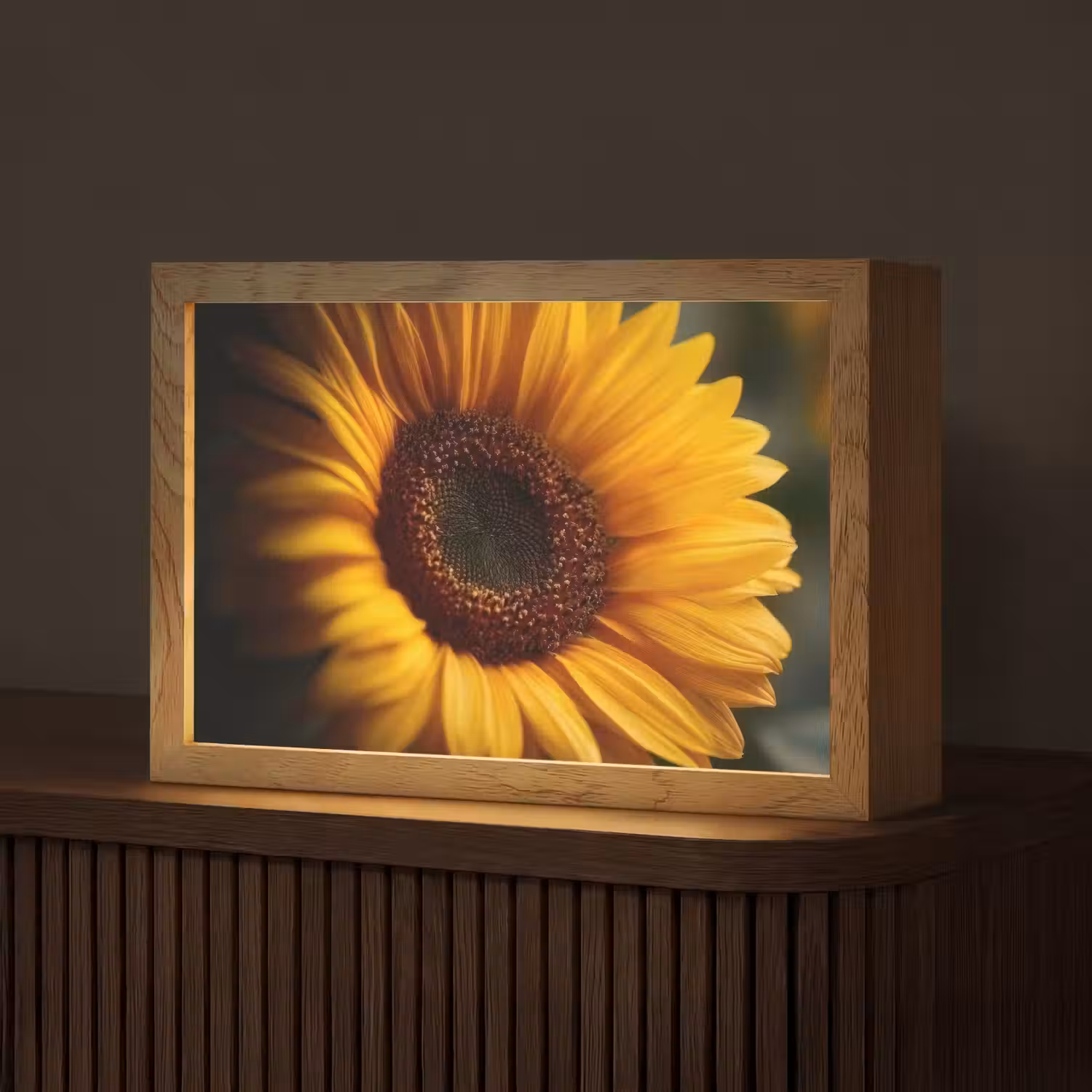 Geel - Zonnebloem - Zomers Light Box met kabel (Tafellamp) klein -z3d_website