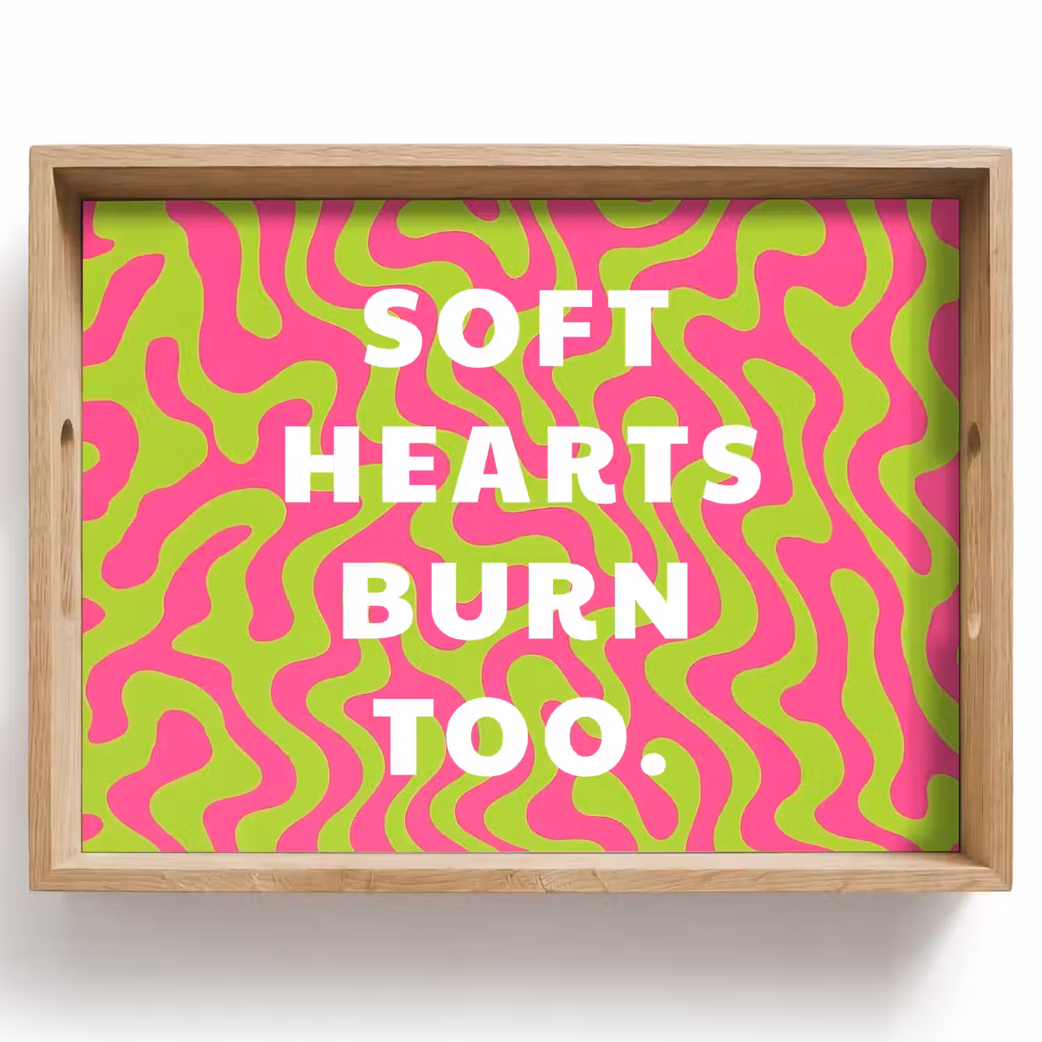 Abstract - Quote - Centraal - Roze Dienblad Rechthoek middel -z3d_shopping