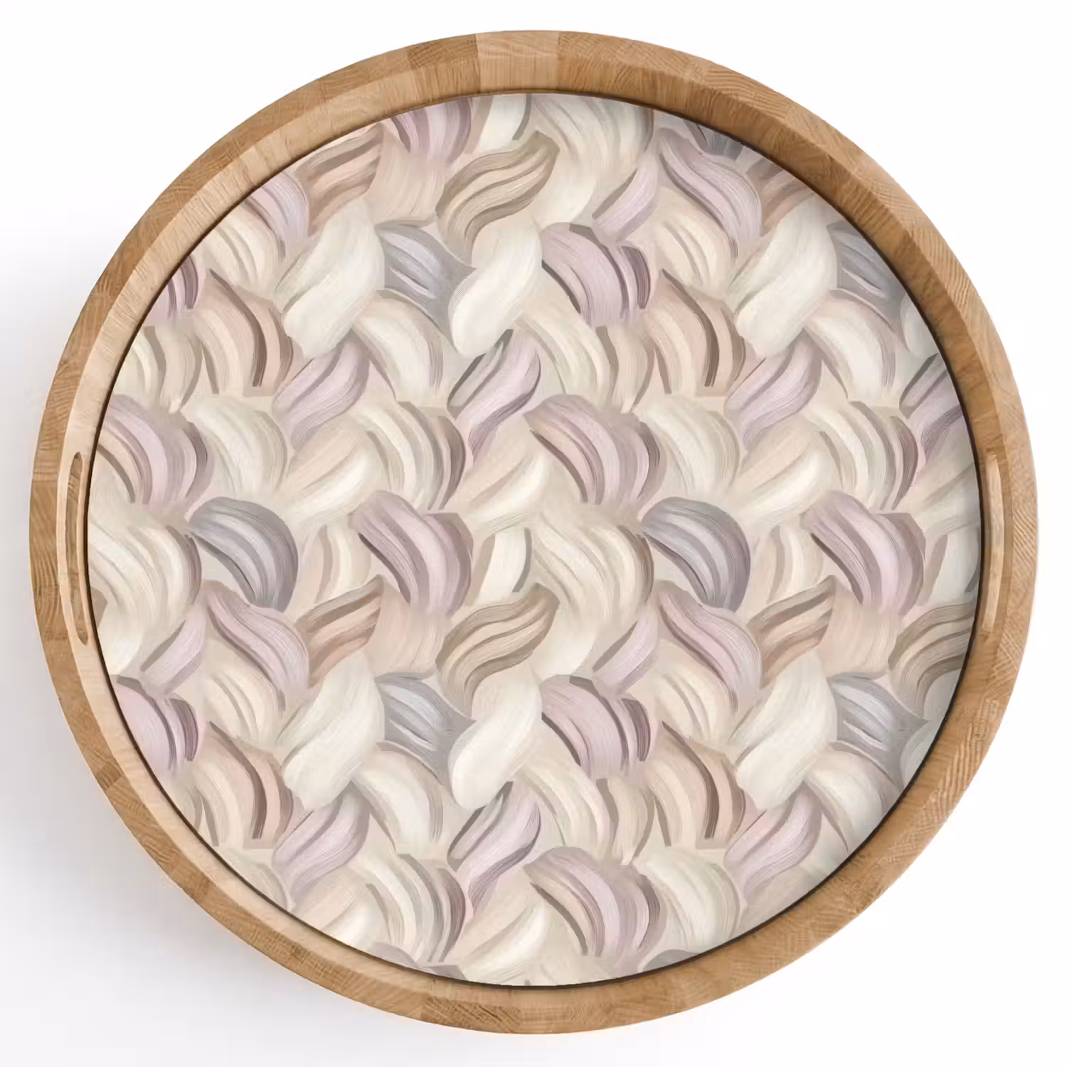 Abstract - Golvend - Pastel Dienblad Rond middel 914 -z3d_shopping