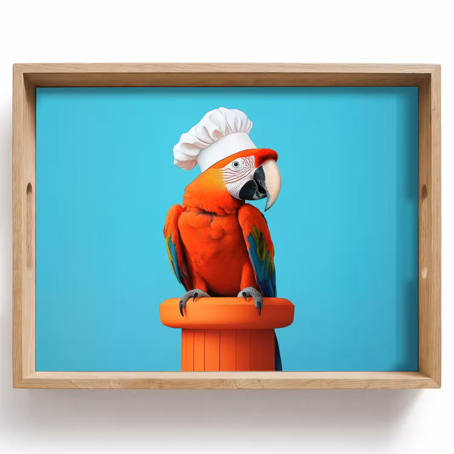 Ara - Koksmuts - Sokkel - Grappig Dienblad Rechthoek middel -z3d_shopping