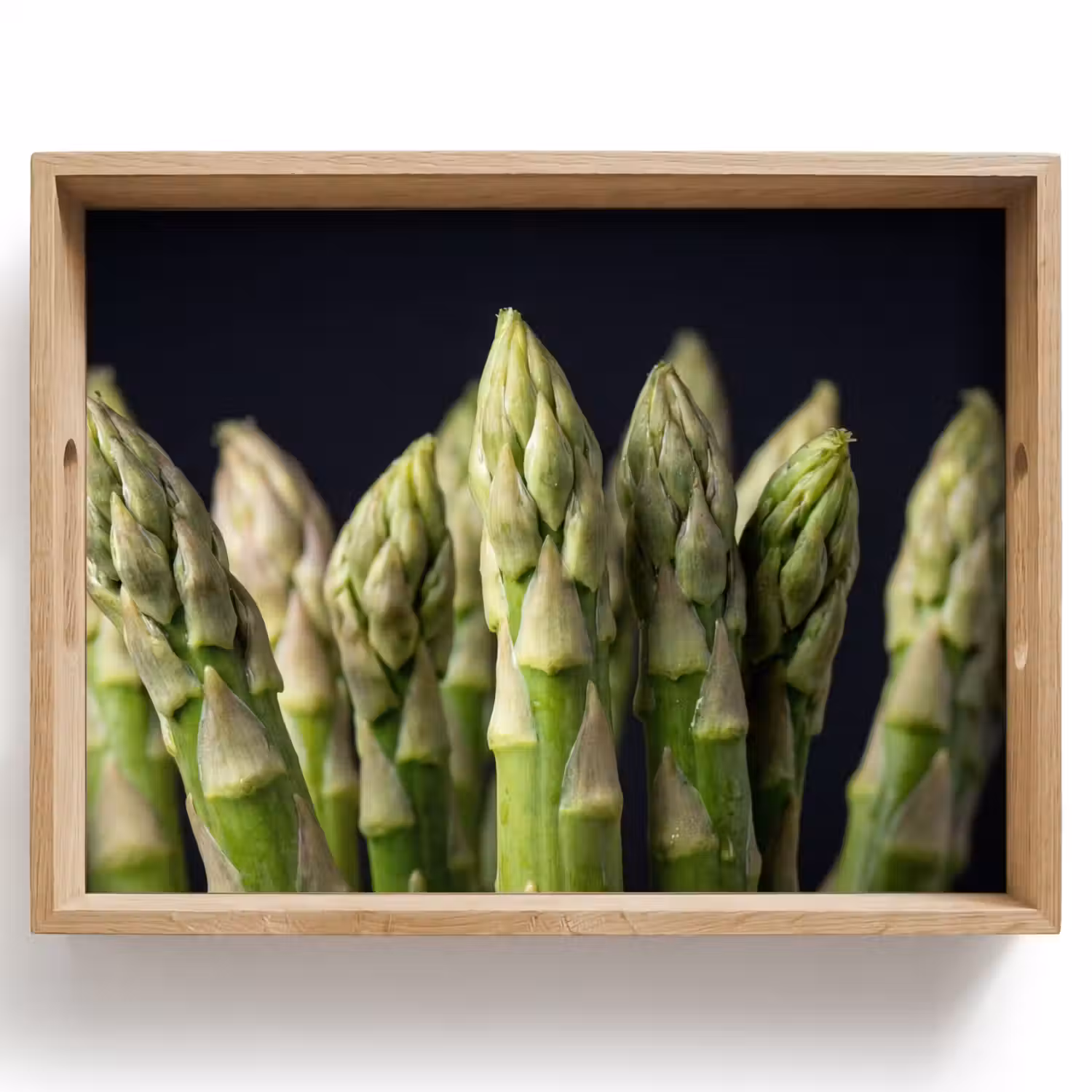 Asperges - Groen - Zwart Dienblad Rechthoek middel -z3d_shopping