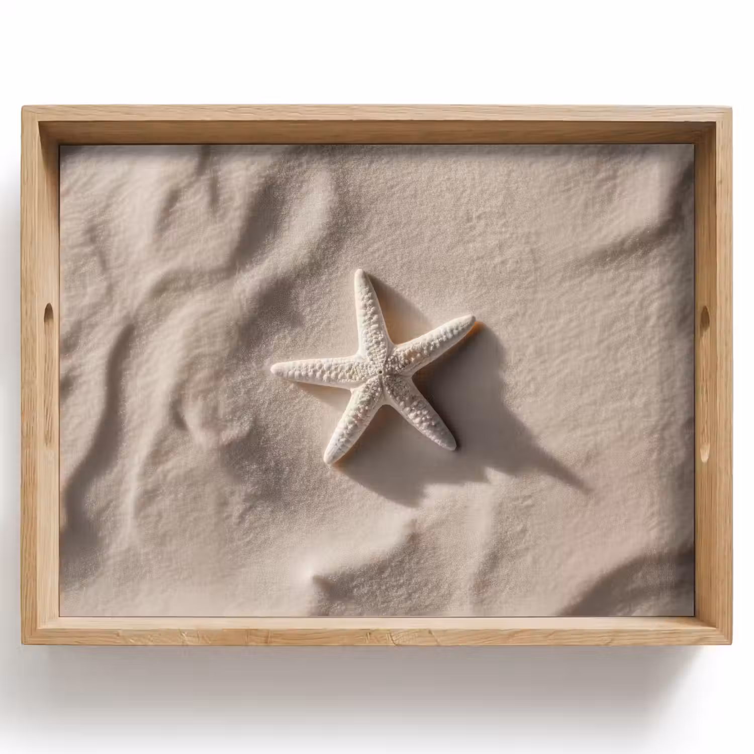 Strand - Zeester - Zand - Beige Dienblad Rechthoek middel -z3d_shopping