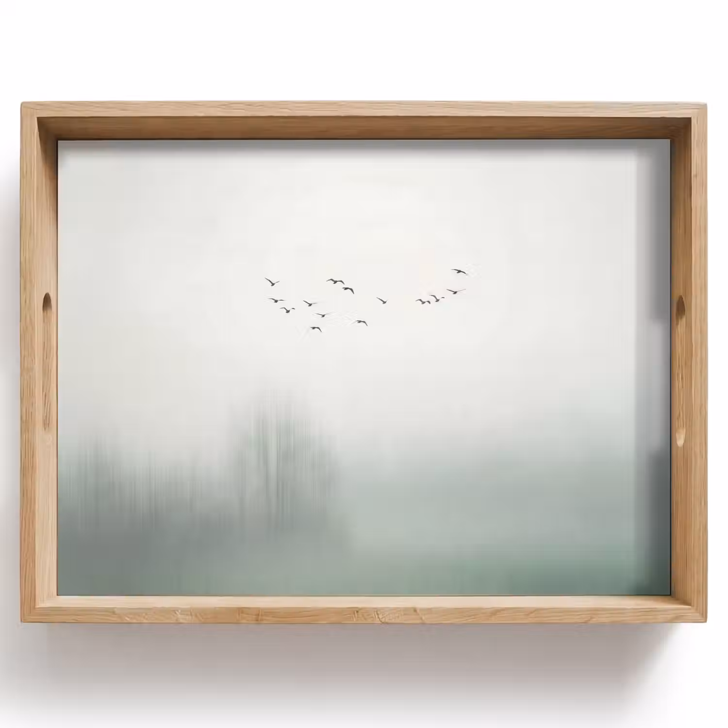 Vogel - Vlucht - Natuur - Minimalistisch Dienblad Rechthoek middel -z3d_shopping