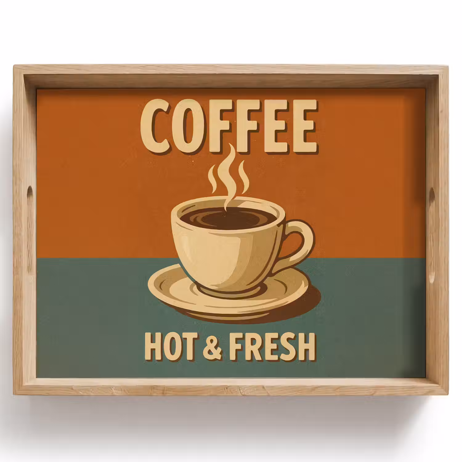 Koffie - Kop - Vintage - Quote Dienblad Rechthoek middel -z3d_shopping