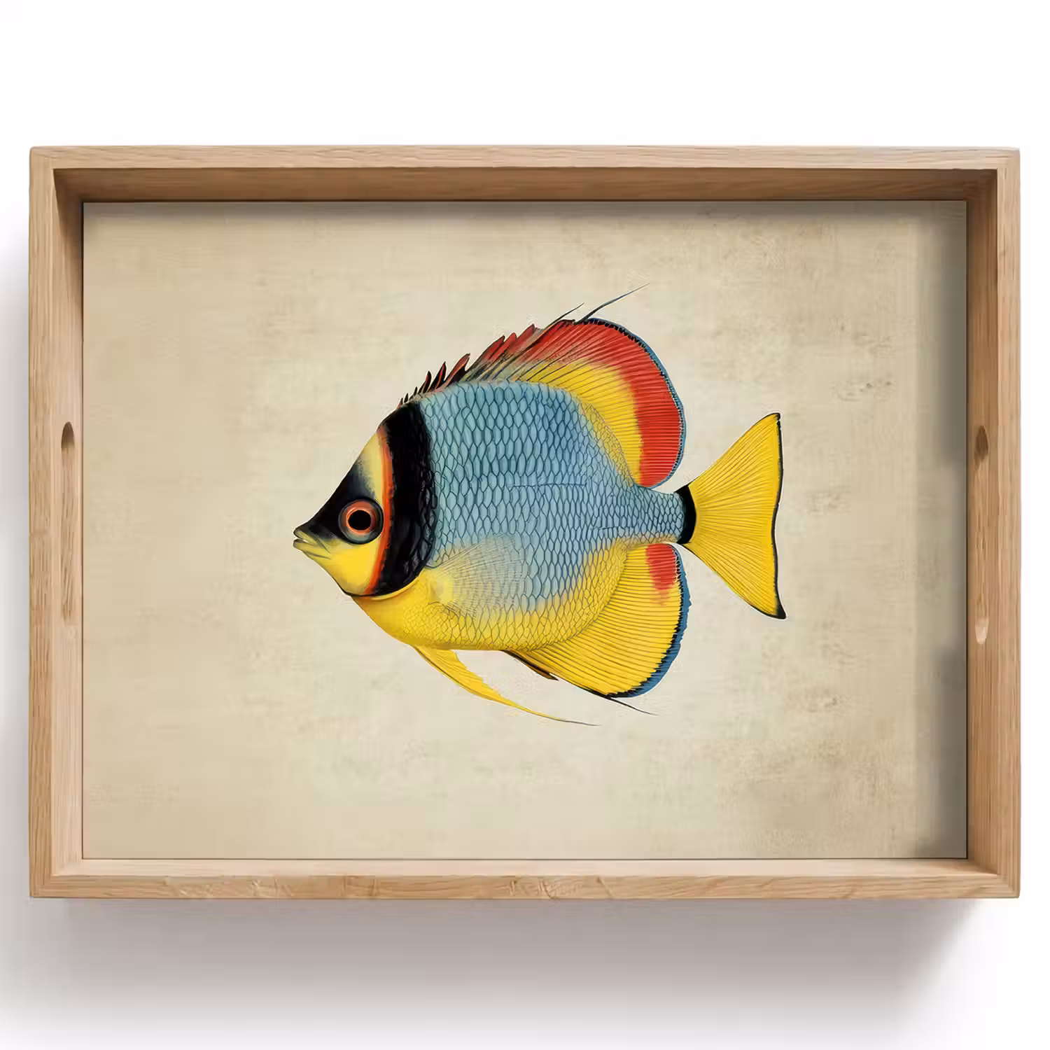 Kleurrijk - Vis - Schubben - Illustratie Dienblad Rechthoek middel -z3d_shopping