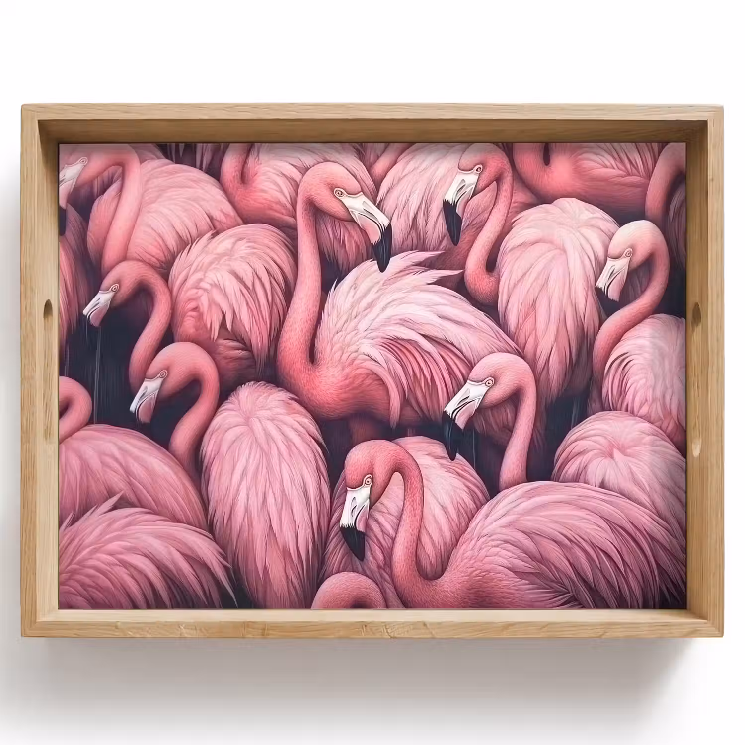 Flamingo - Roze - Dieren Dienblad Rechthoek middel -z3d_shopping