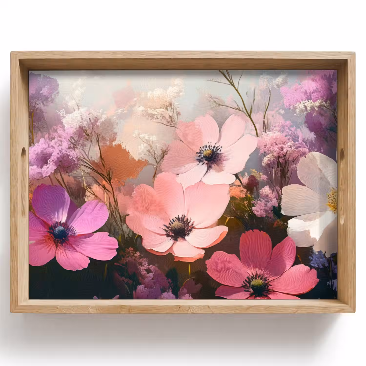 Bloemen - Kleurrijk - Bloei Dienblad Rechthoek middel -z3d_shopping