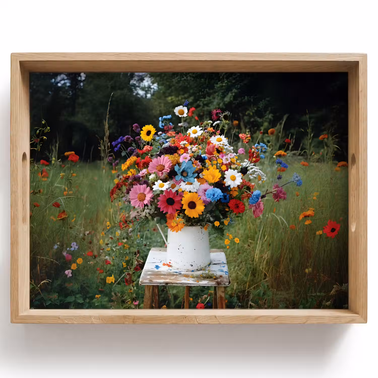 Bloemen - Krukje - Gieter - Veld Dienblad Rechthoek middel -z3d_shopping