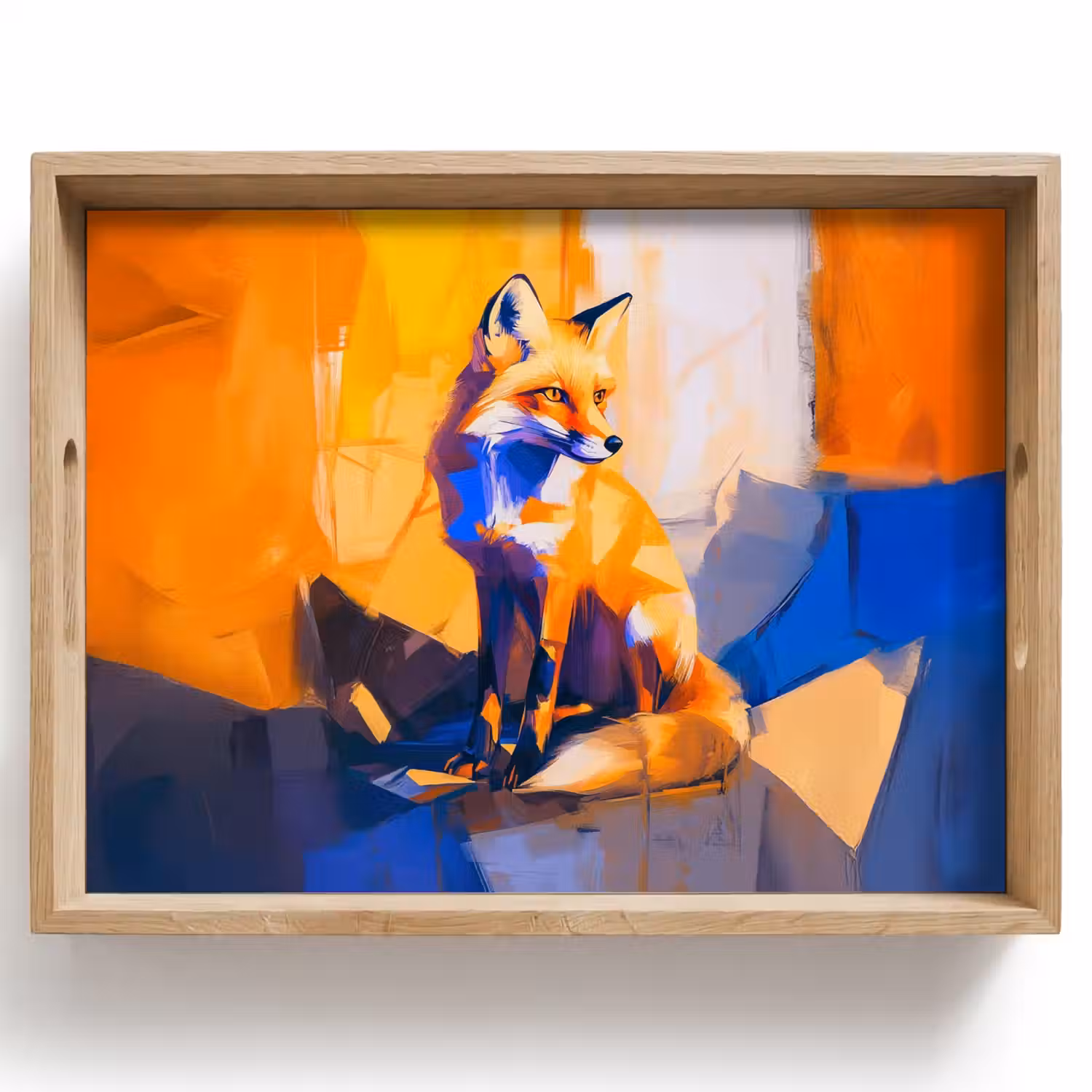 Vos - Oranje - Vormen - Abstract Dienblad Rechthoek middel -z3d_shopping