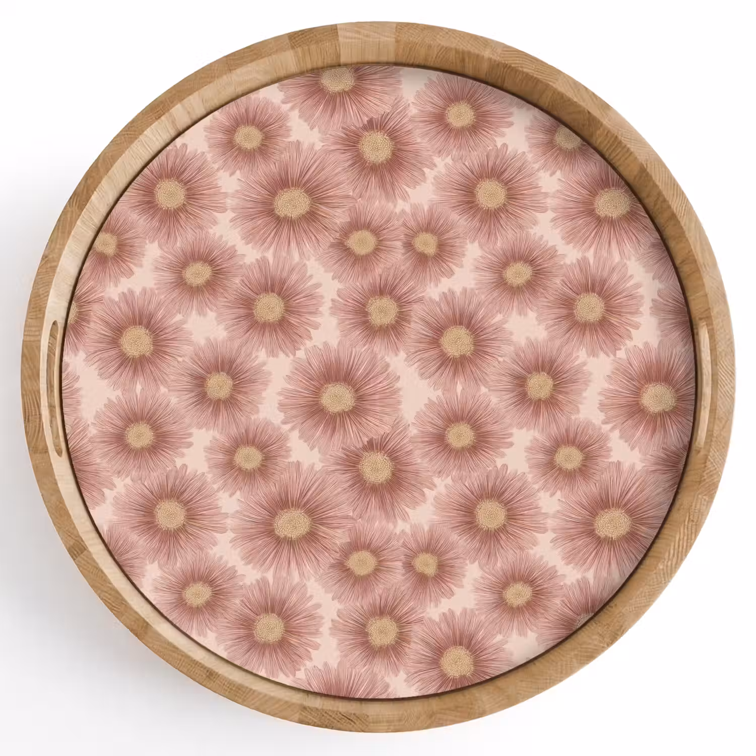 Gerbera - Bloemen - Roze Dienblad Rond middel 914 -z3d_shopping