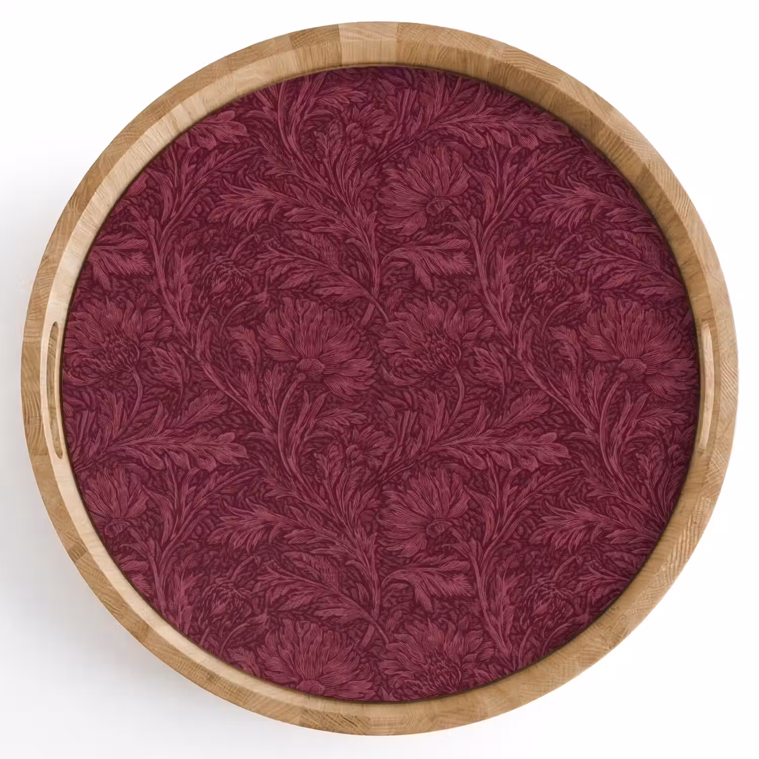 Bladeren - Patroon - Paars Dienblad Rond middel 914 -z3d_shopping