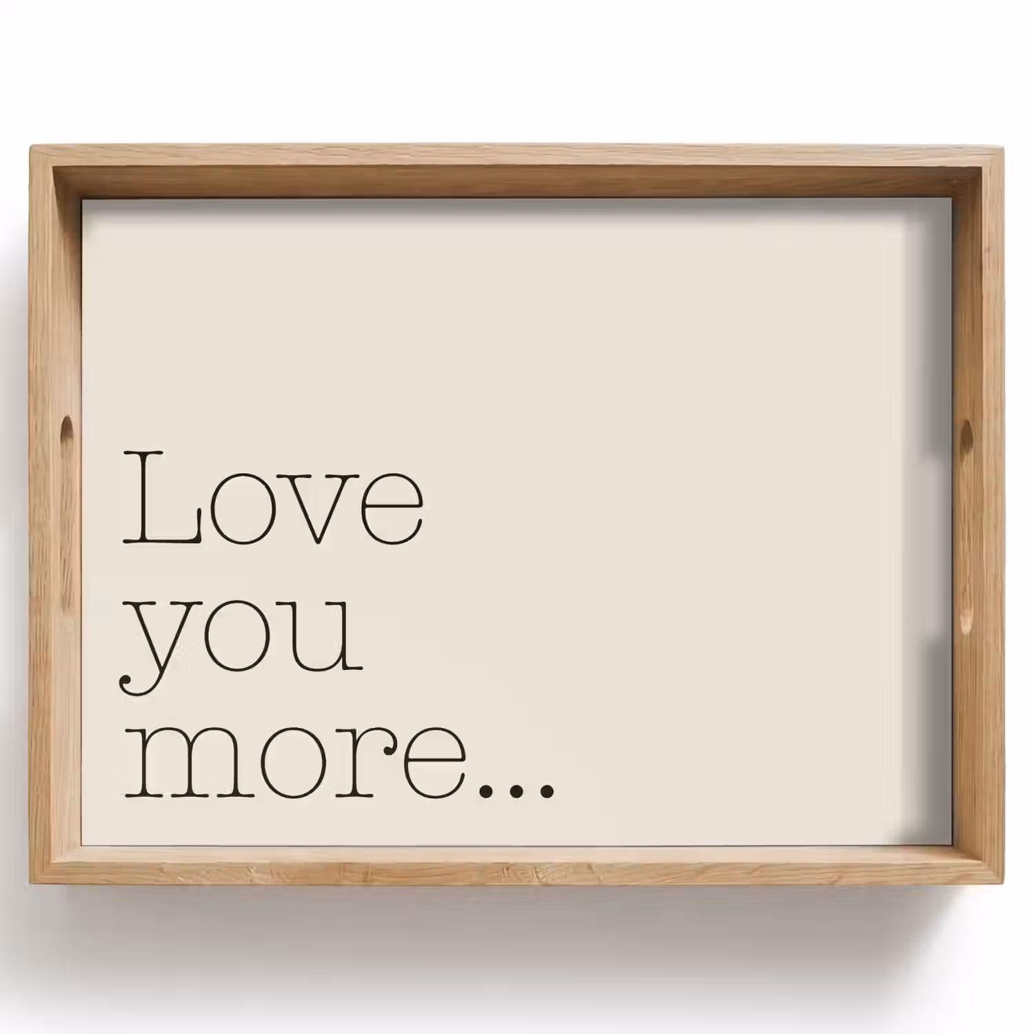 Minimalistisch - Love - Beige Dienblad Rechthoek middel -z3d_shopping