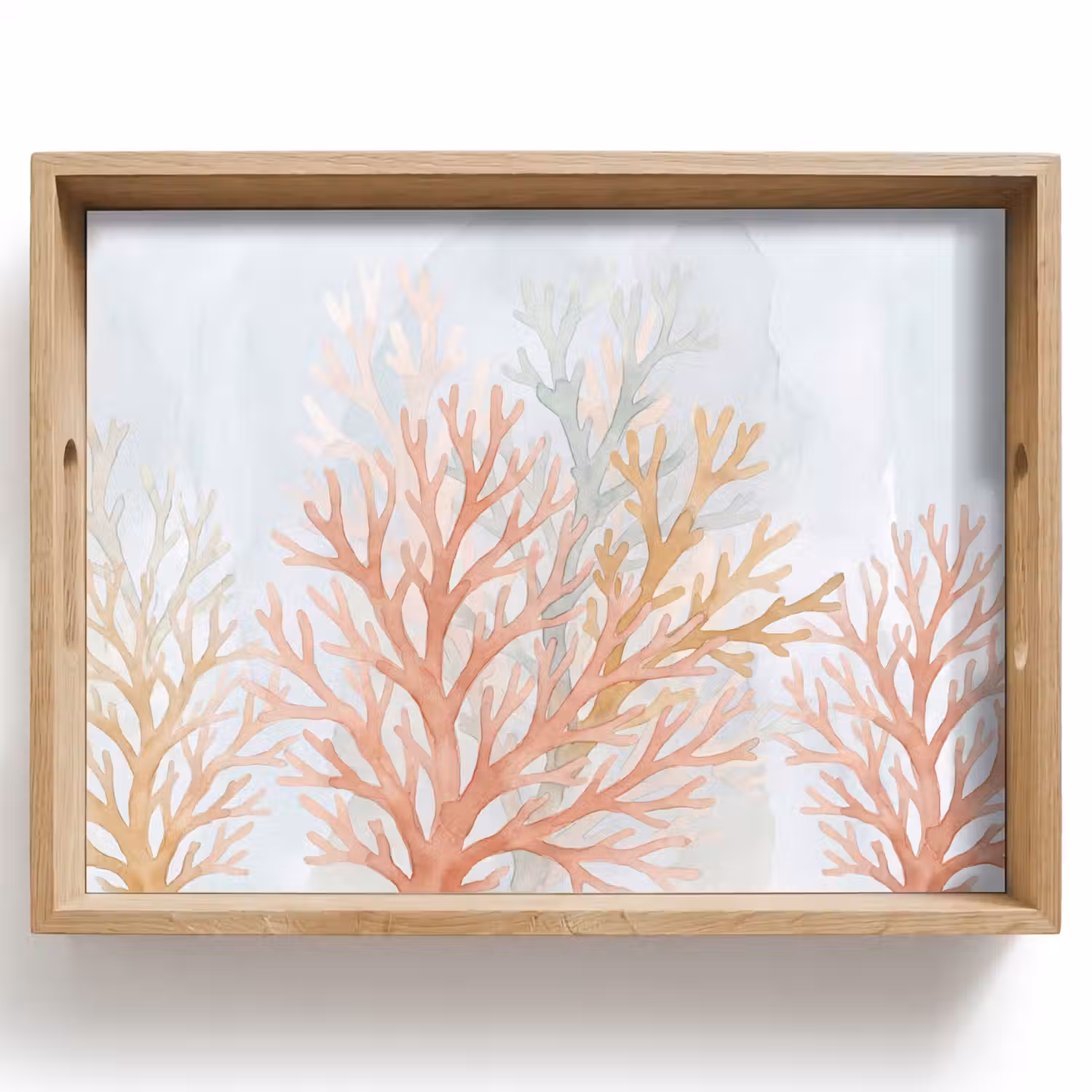 Natuur - Abstract - Aquarel - Organisch - Warm Dienblad Rechthoek middel -z3d_shopping