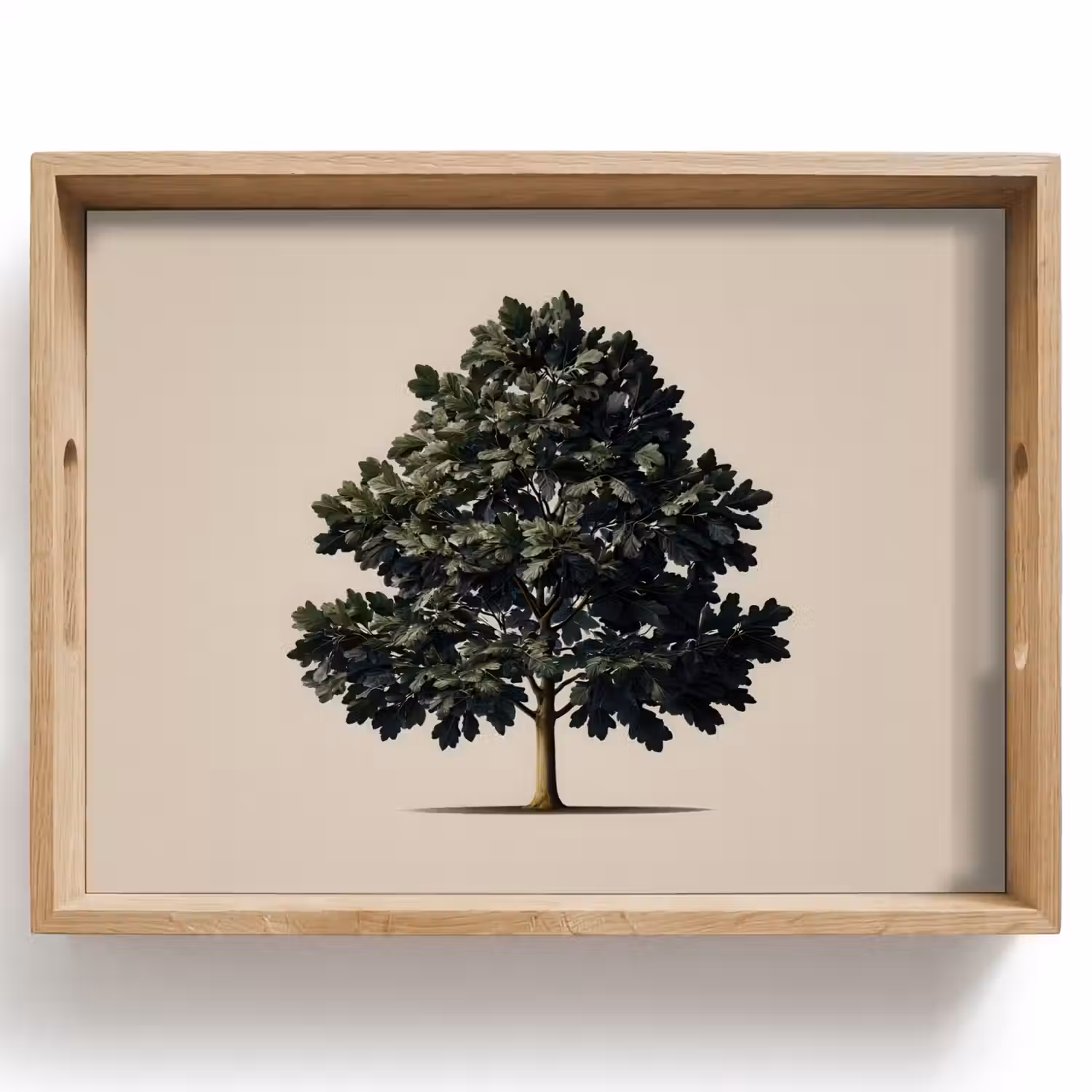 Eikenboom - Schaduw - Egaal Dienblad Rechthoek middel -z3d_shopping
