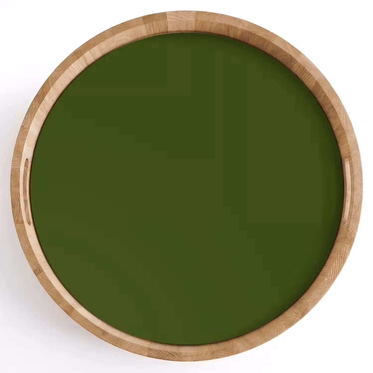 Olive - Drab - Groen Dienblad Rond middel 914 -z3d_shopping