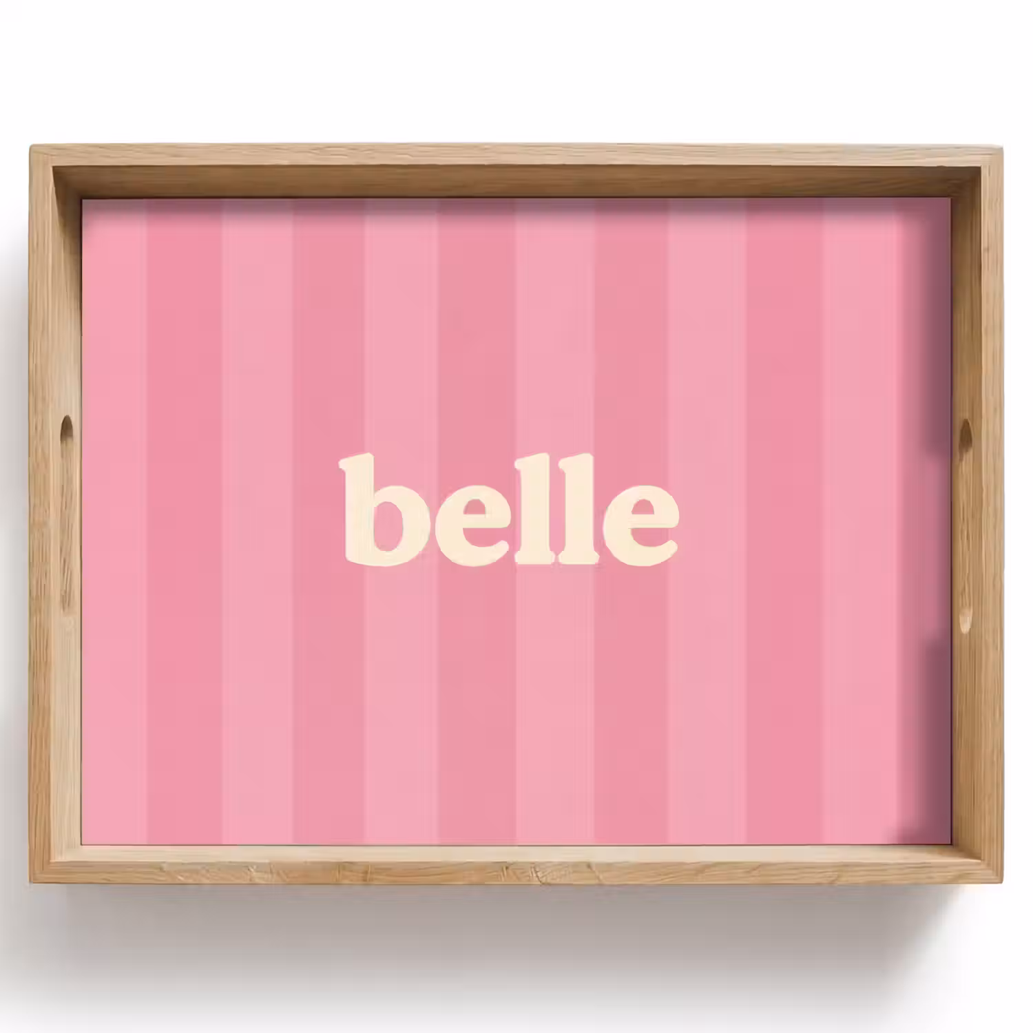 Roze - Gestreept - Belle Dienblad Rechthoek middel -z3d_shopping