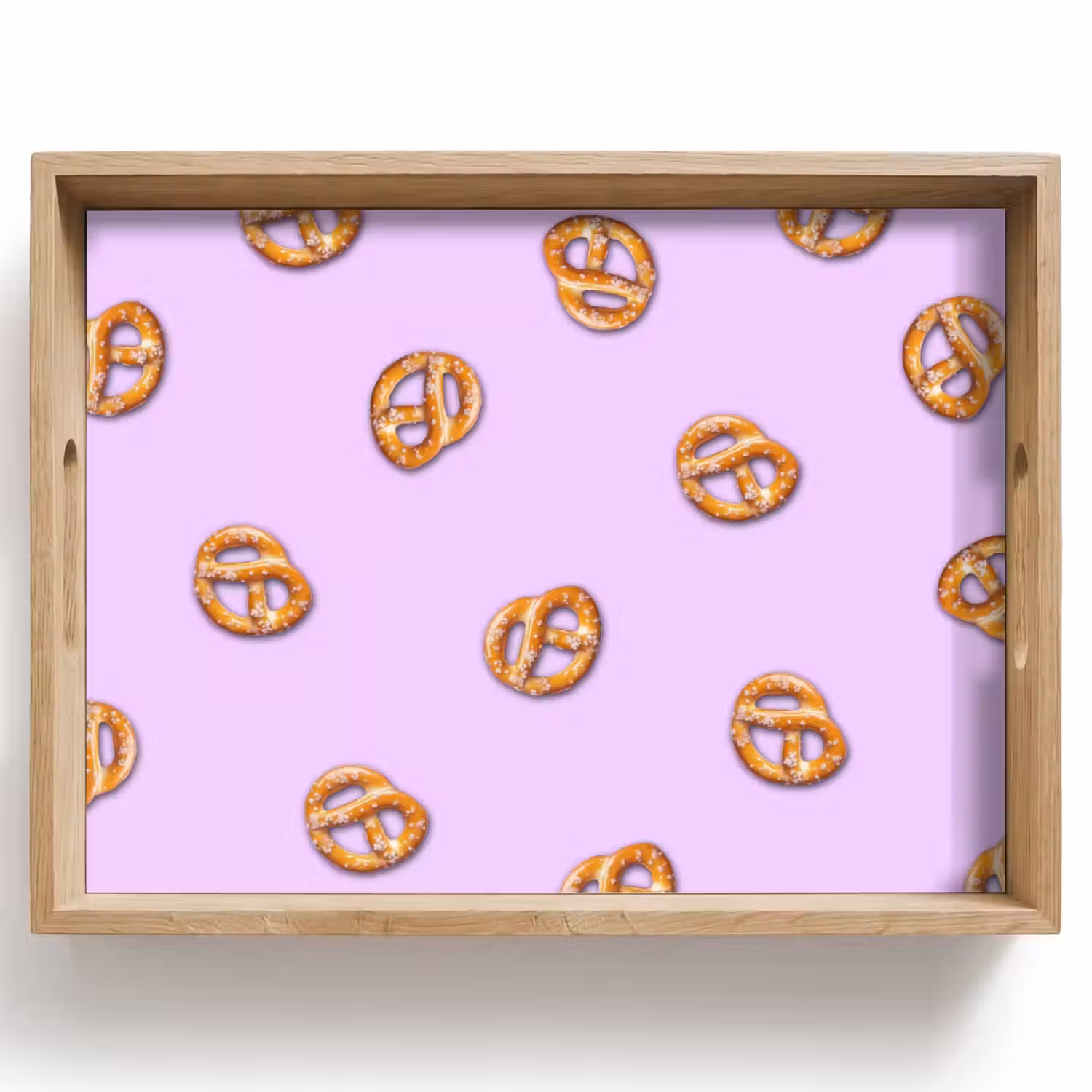 Pretzels - Eten - Paars Dienblad Rechthoek middel -z3d_shopping