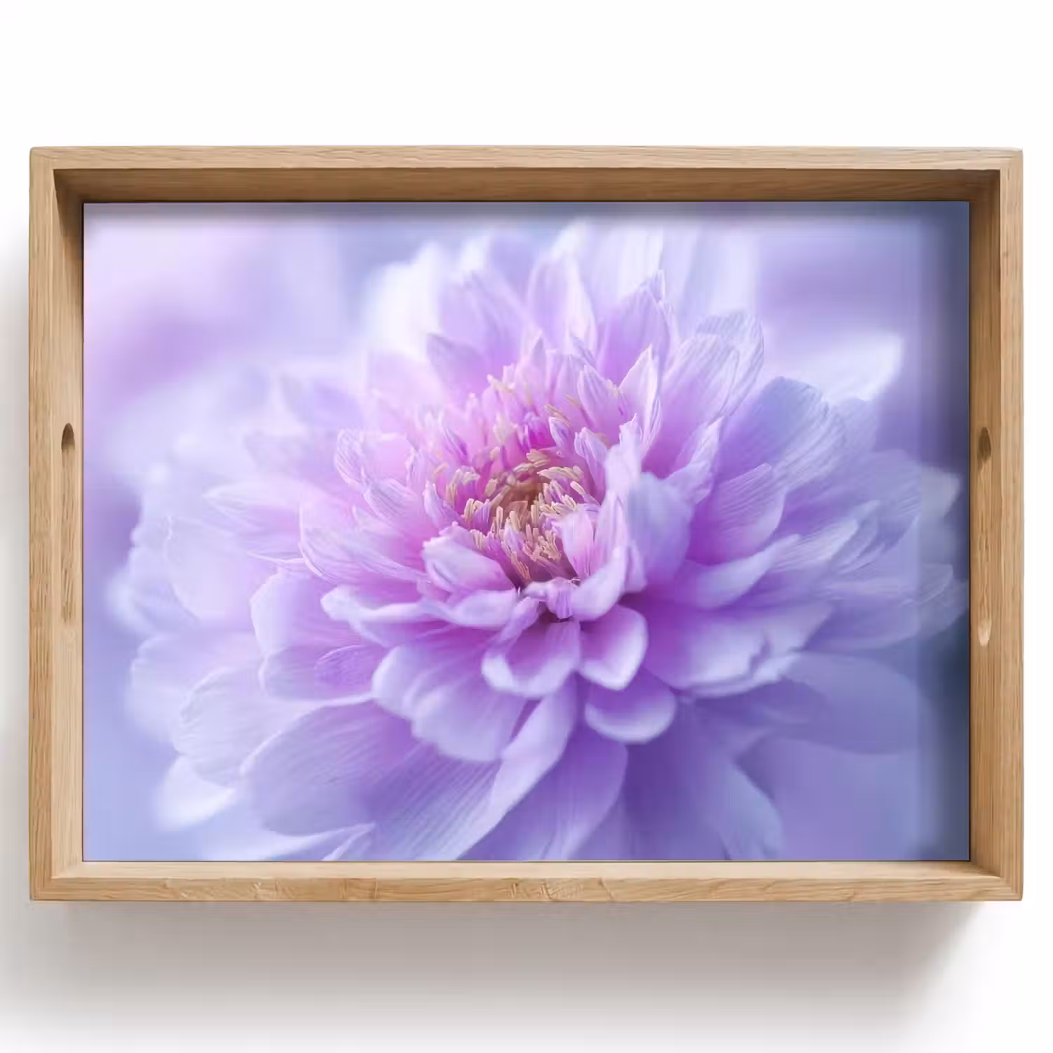 Paars - Dahlia - Dromerig Dienblad Rechthoek middel -z3d_shopping