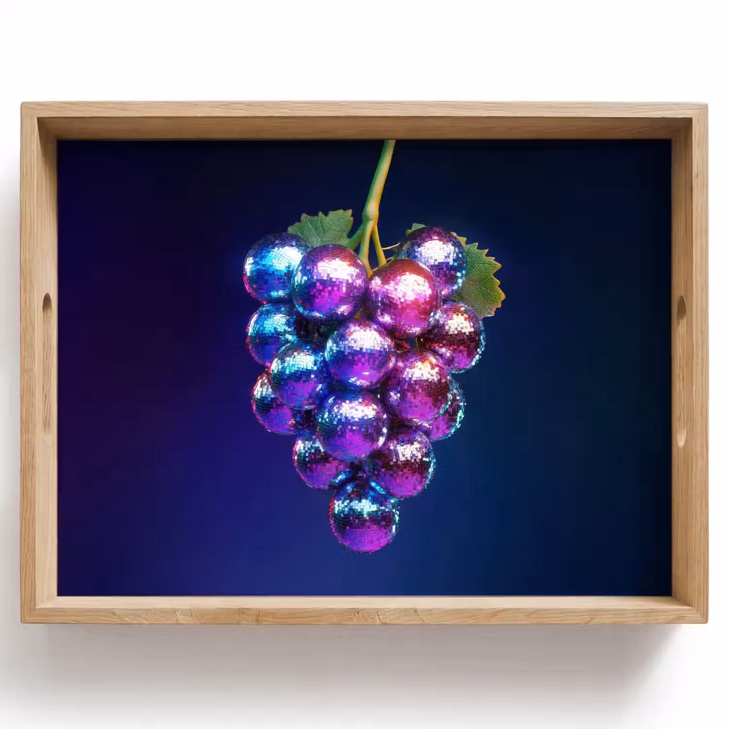 Paars - Disco - Feest - Druif Dienblad Rechthoek middel -z3d_shopping