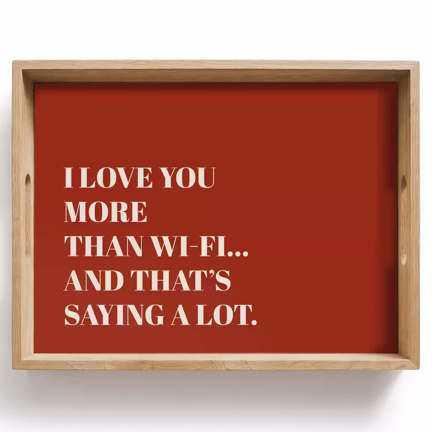Rood - Quote - Liefde Dienblad Rechthoek middel -z3d_shopping