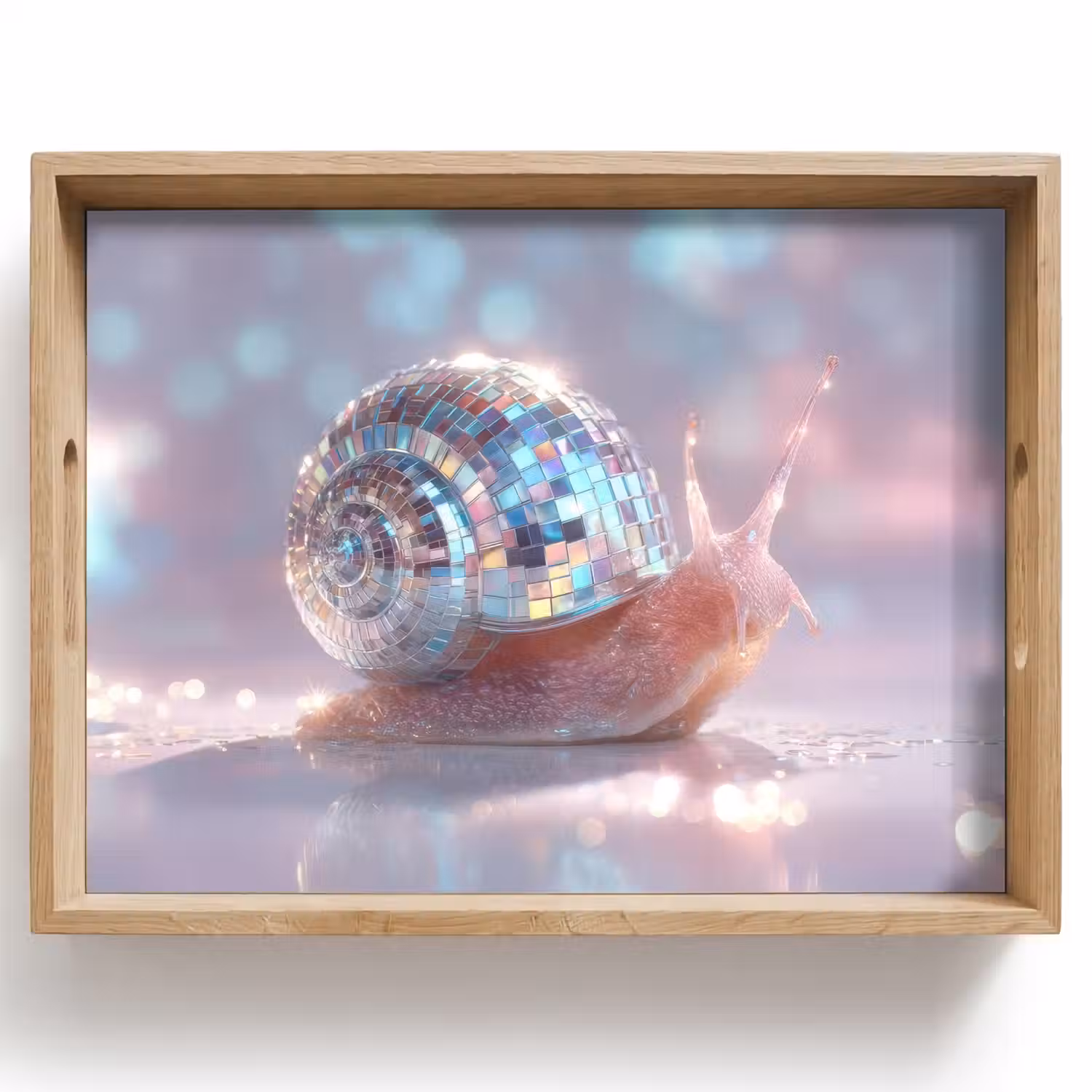 Slak - Disco - Mozaïek - Blauw Dienblad Rechthoek middel -z3d_shopping
