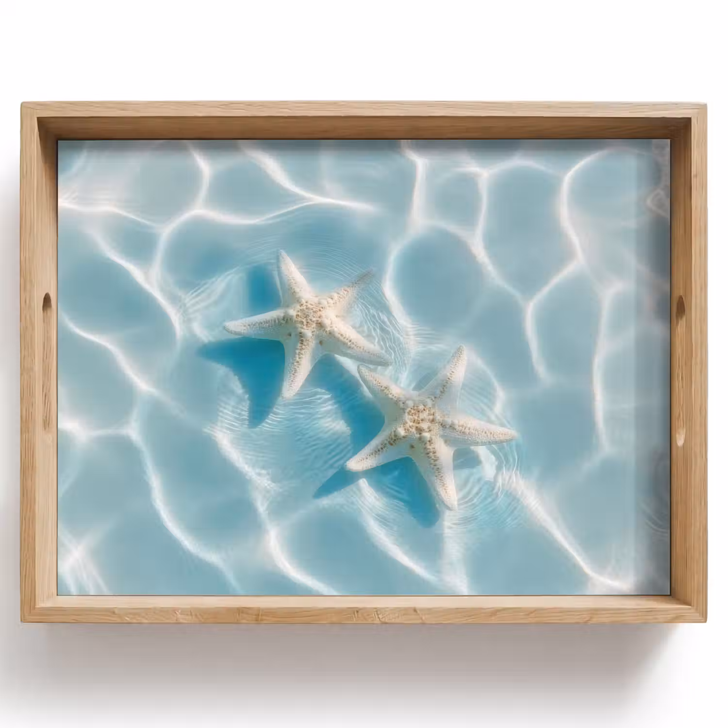 Zeesterren - Golvend water - Rustgevend Dienblad Rechthoek middel -z3d_shopping