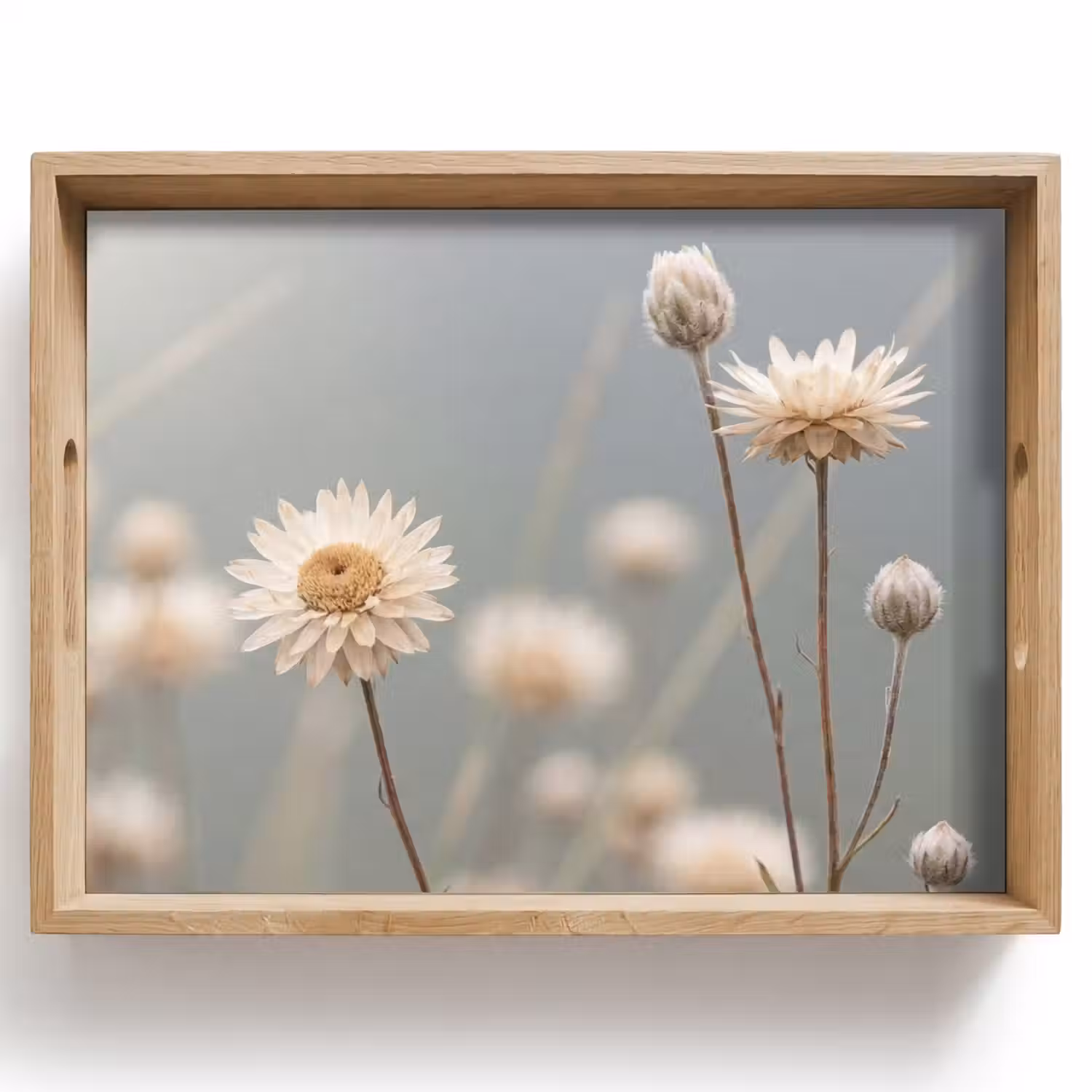 Strobloemen - Wit - Daglicht Dienblad Rechthoek middel -z3d_shopping