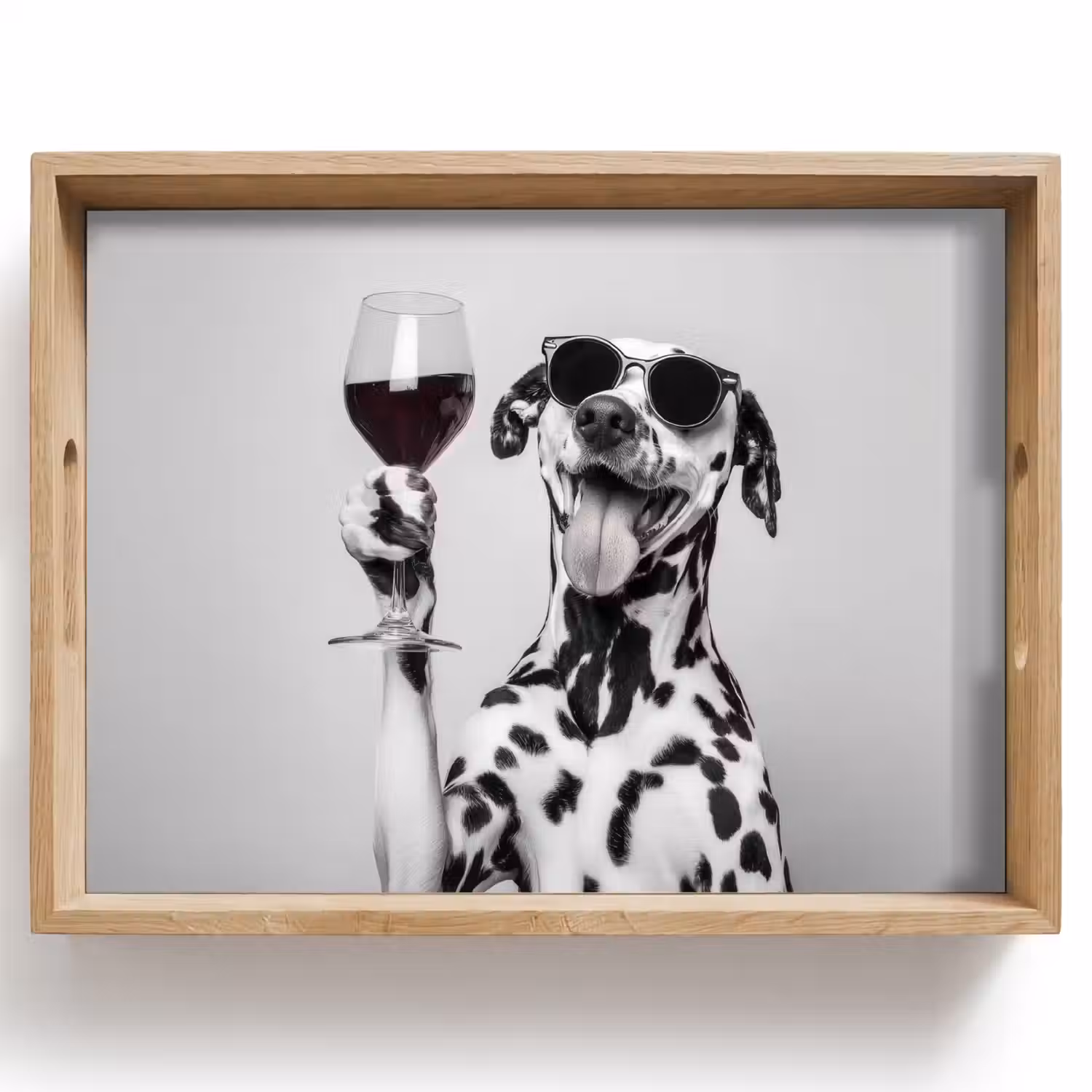 Zonnebril - Dalmatiër - Wijnglas - Tong Dienblad Rechthoek middel -z3d_shopping
