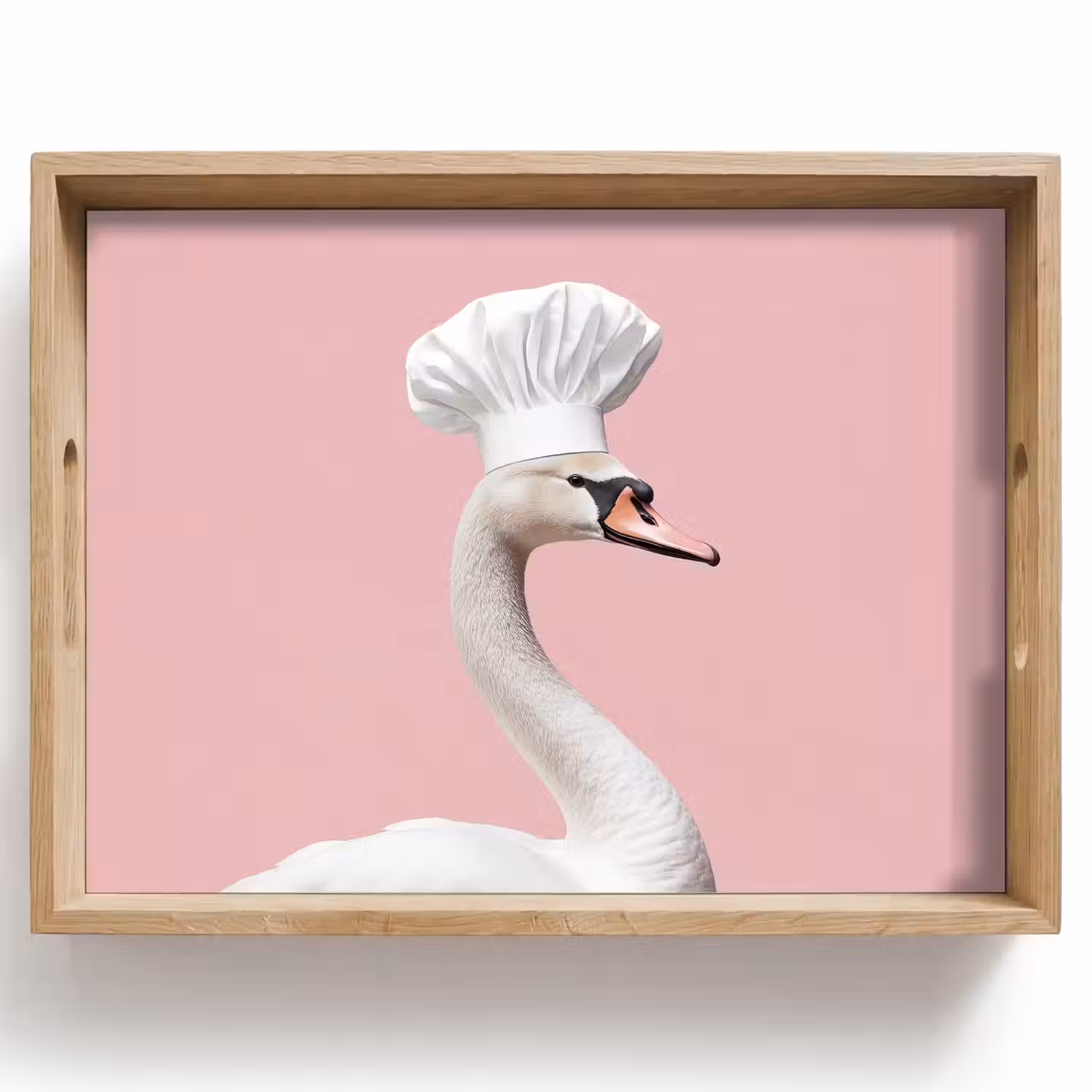 Zwaan - Koksmuts - Mooi - Klassiek Dienblad Rechthoek middel -z3d_shopping