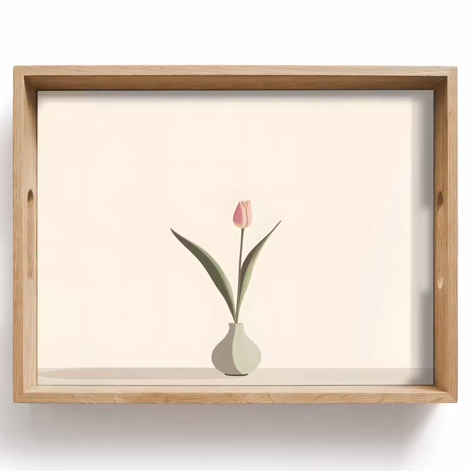 Tulp - Vaas - Beige Dienblad Rechthoek middel -z3d_shopping