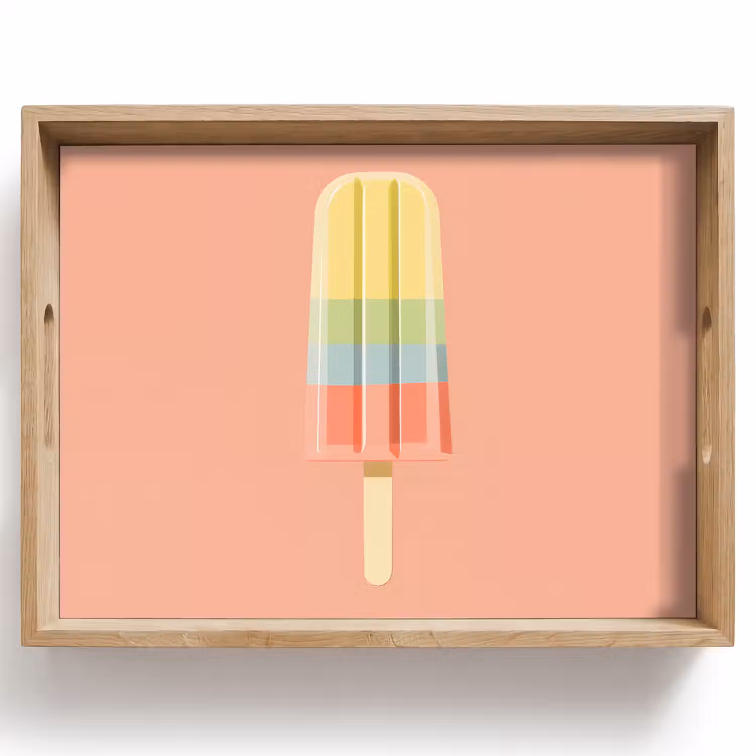 Waterijsje - Pasteltinten - Minimalistisch Dienblad Rechthoek middel -z3d_shopping