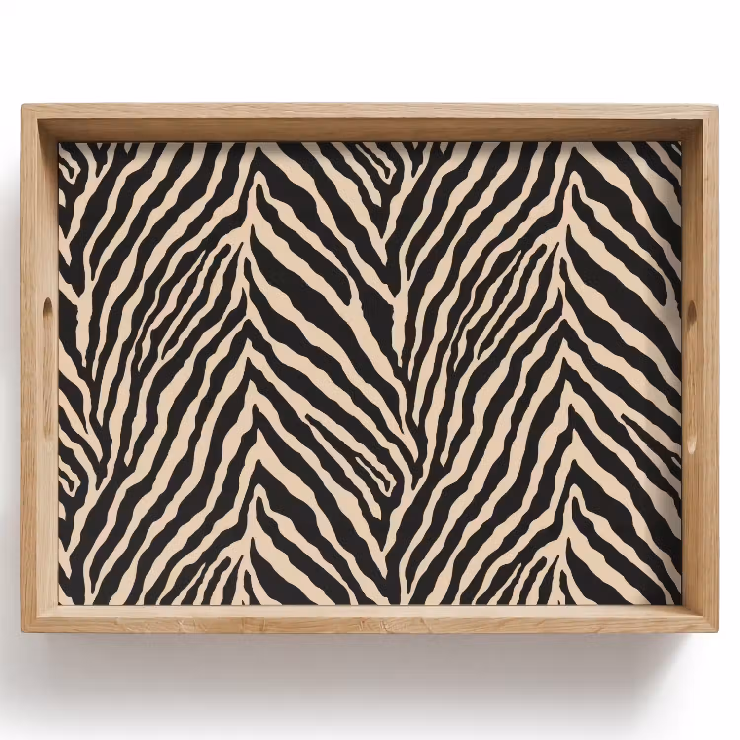 Zebra - Klassiek - Zwart Dienblad Rechthoek middel 911 -z3d_shopping
