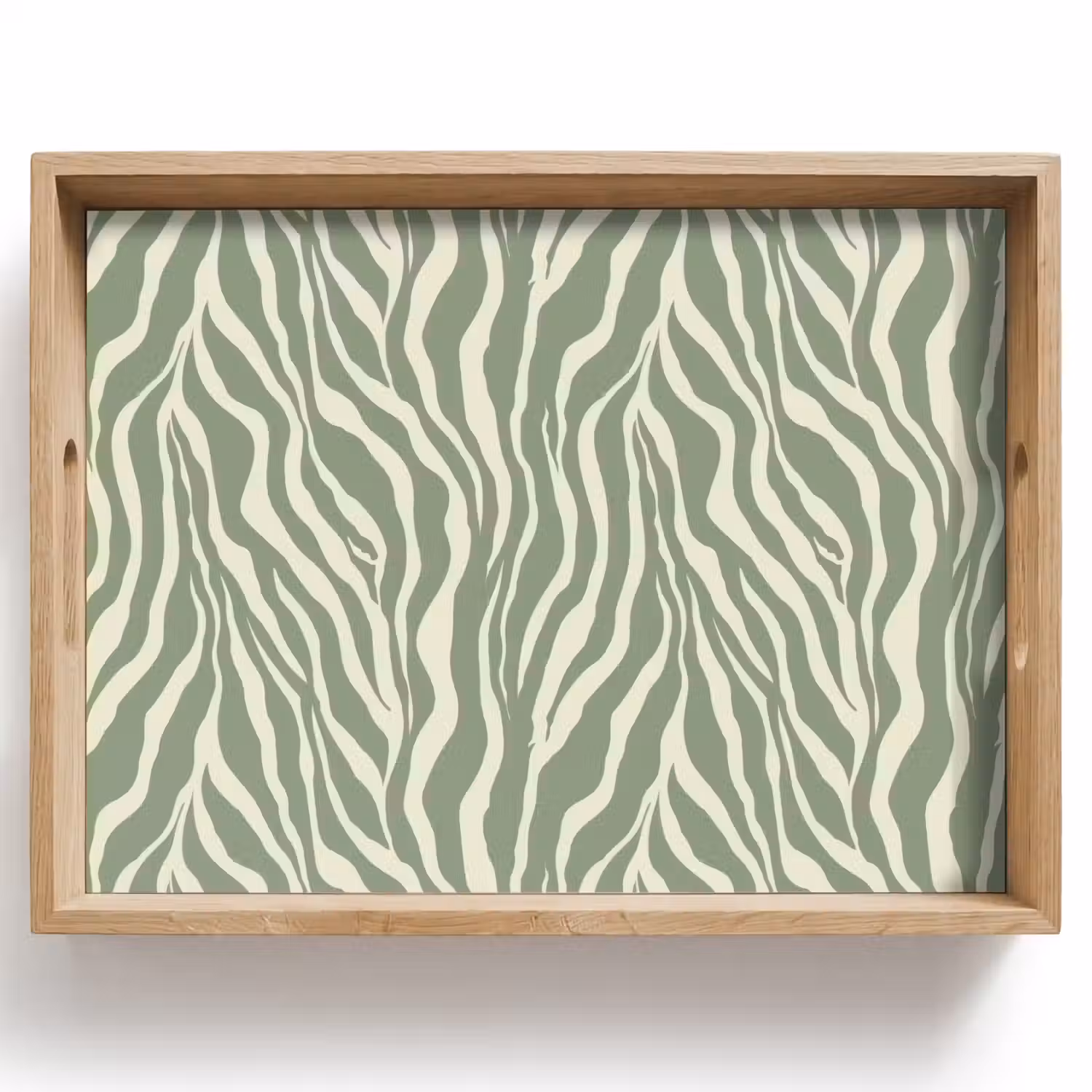 Zebra - Motief - Groen Dienblad Rechthoek middel 911 -z3d_shopping