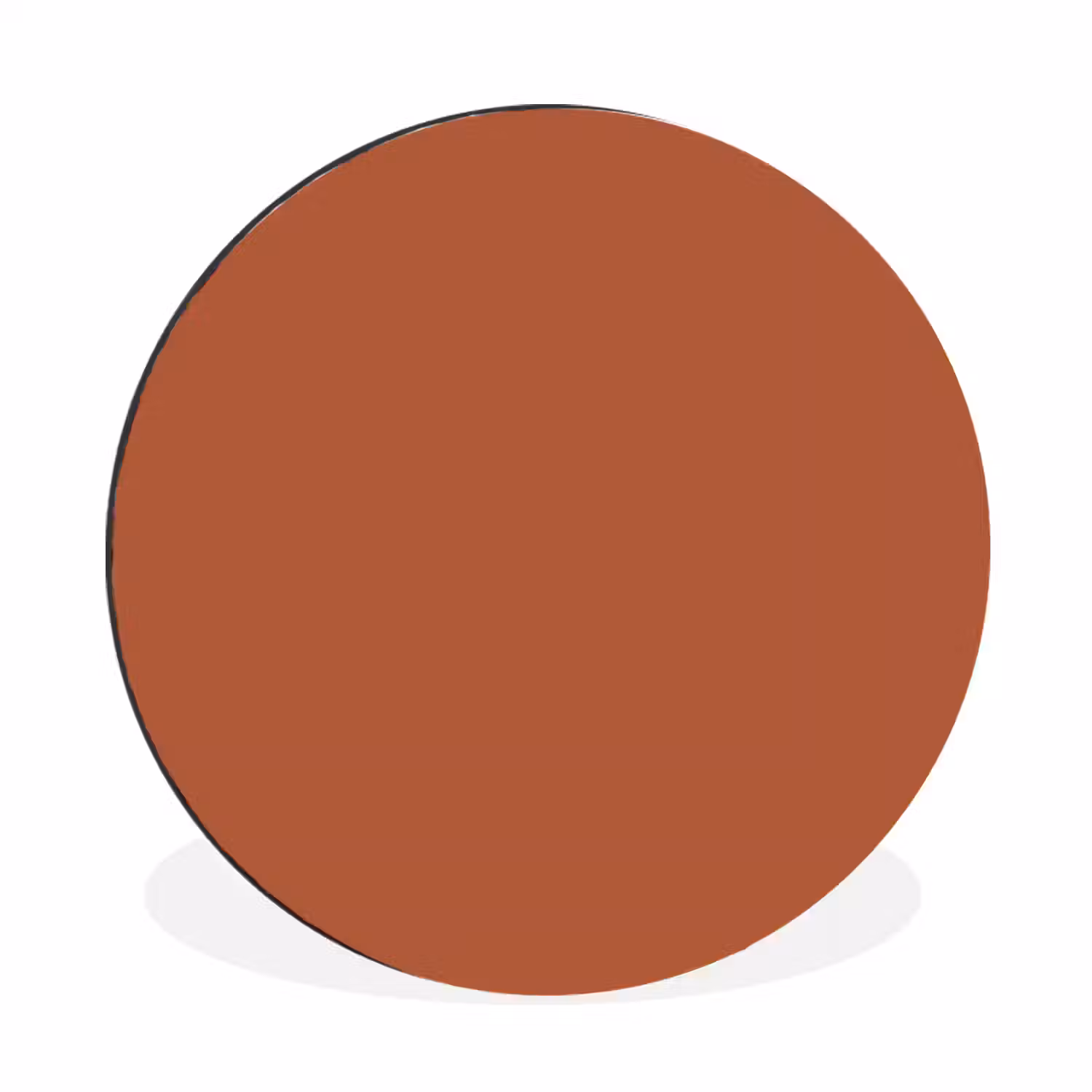Burnt - Sienna - Oranje Wandcirkel aluminium klein 190 -3d