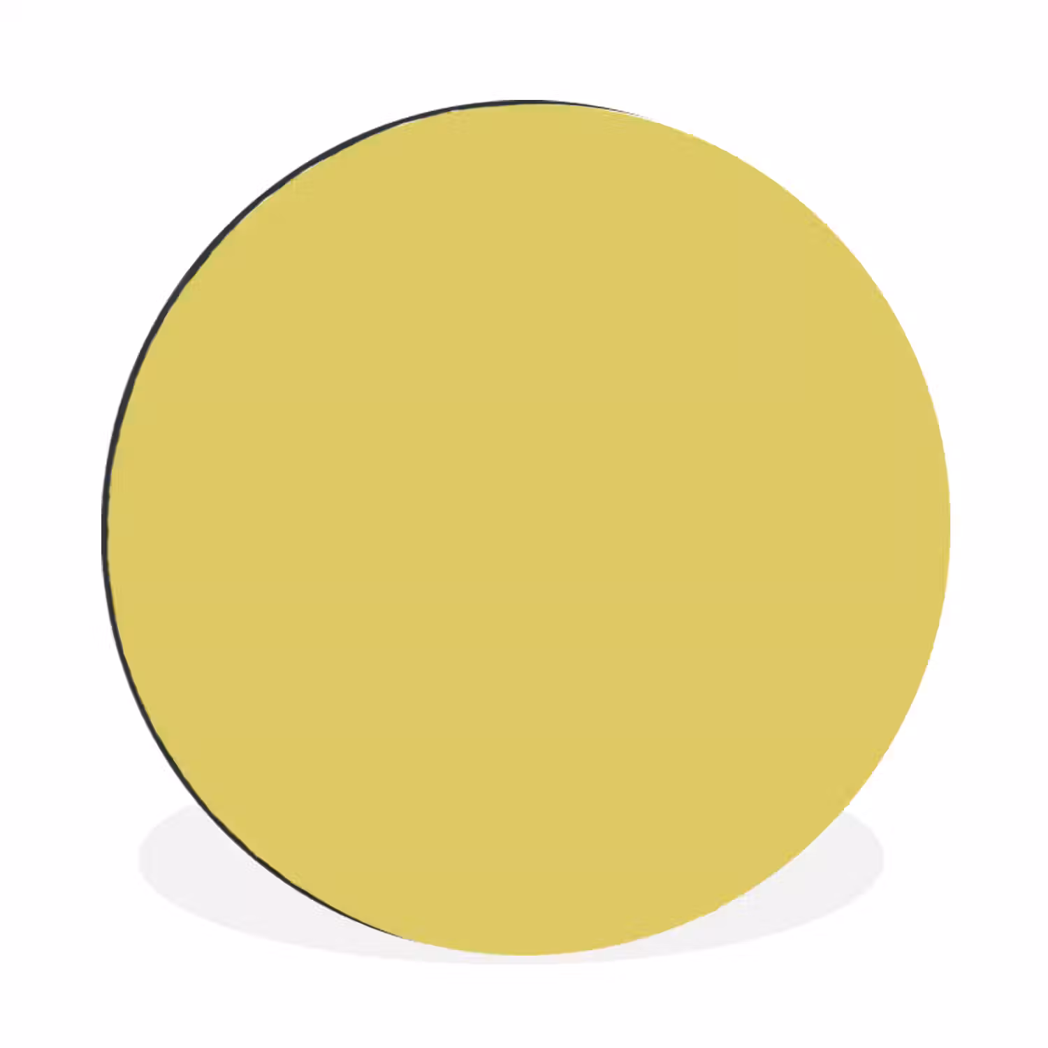 Golden - Ochre - Geel Wandcirkel aluminium klein 190 -3d