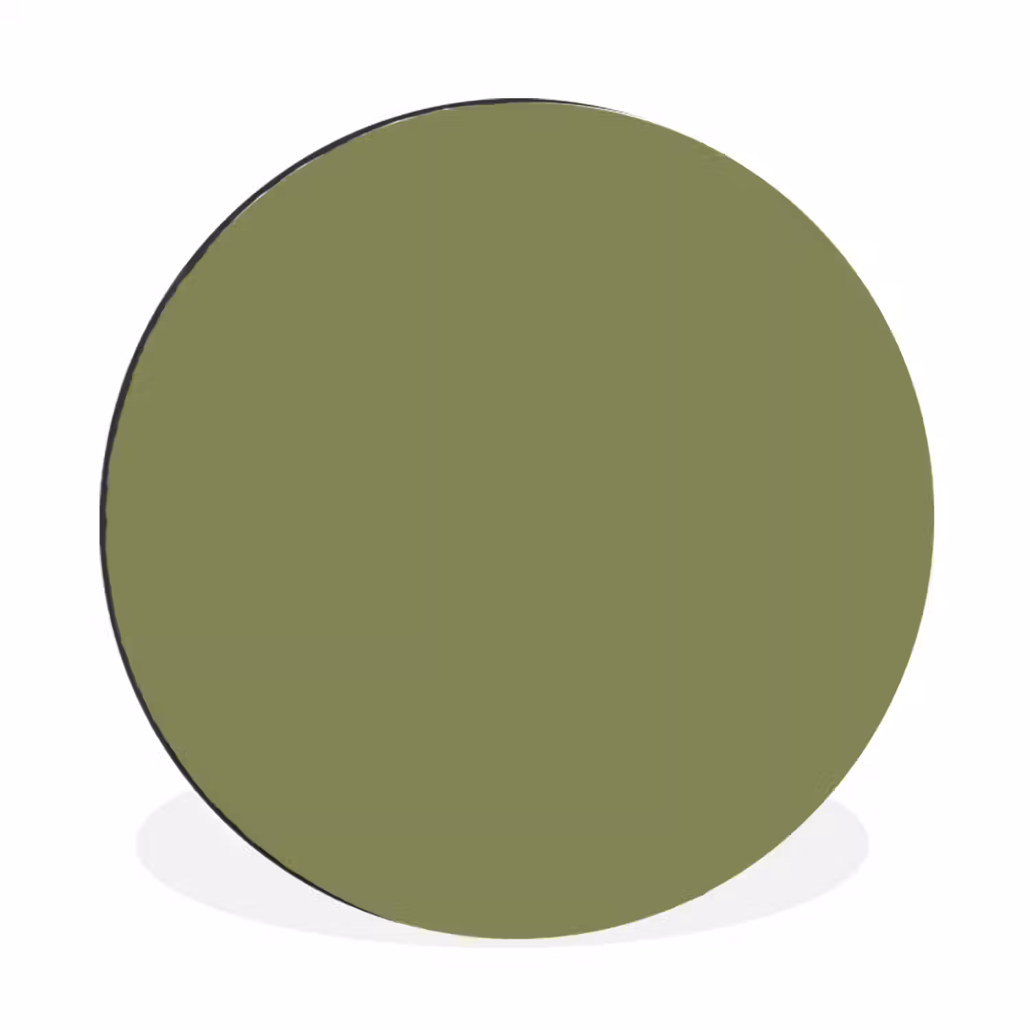 Herbal - Matcha - Groen Wandcirkel aluminium klein 190 -3d