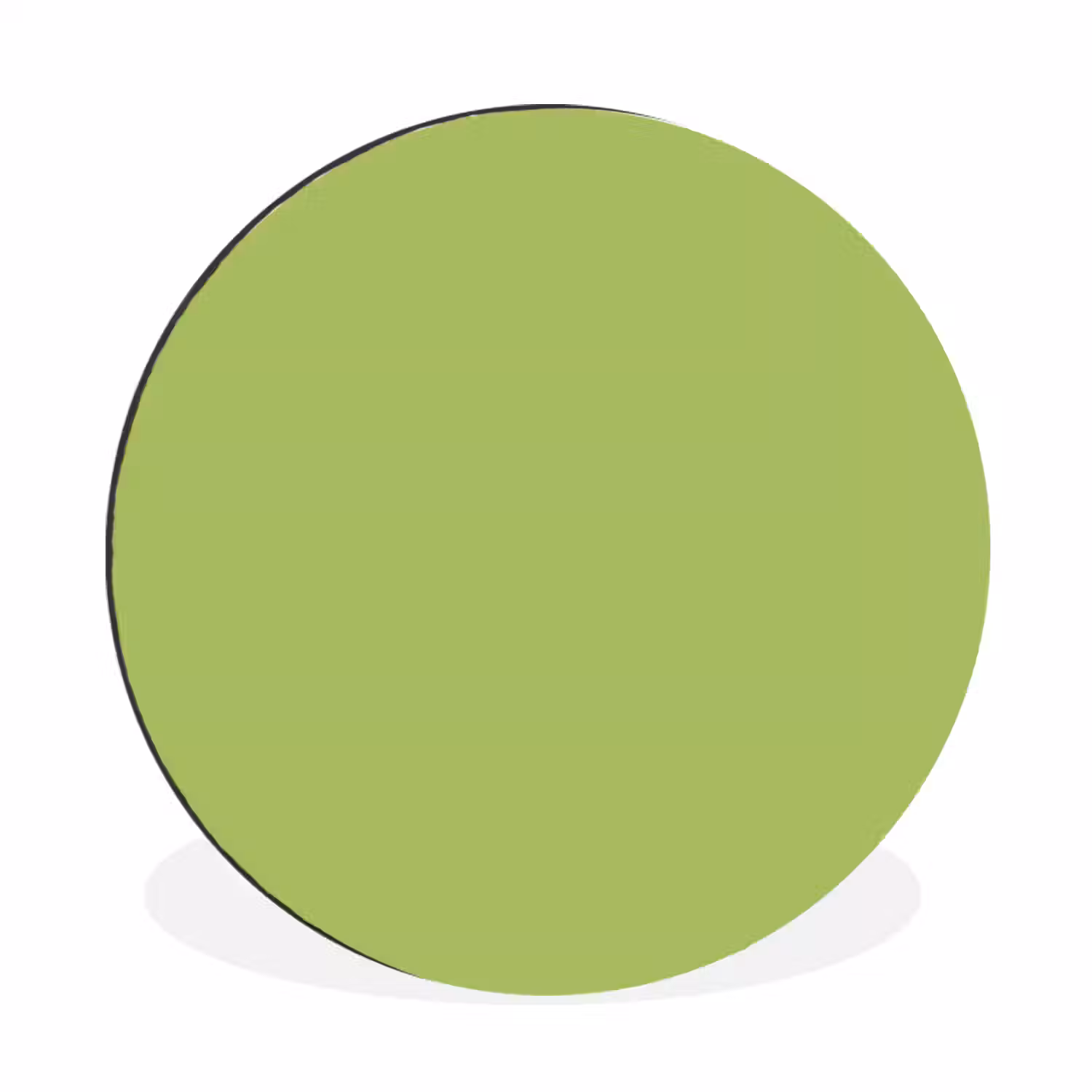 Lime - Glow - Groen Wandcirkel aluminium klein 190 -3d