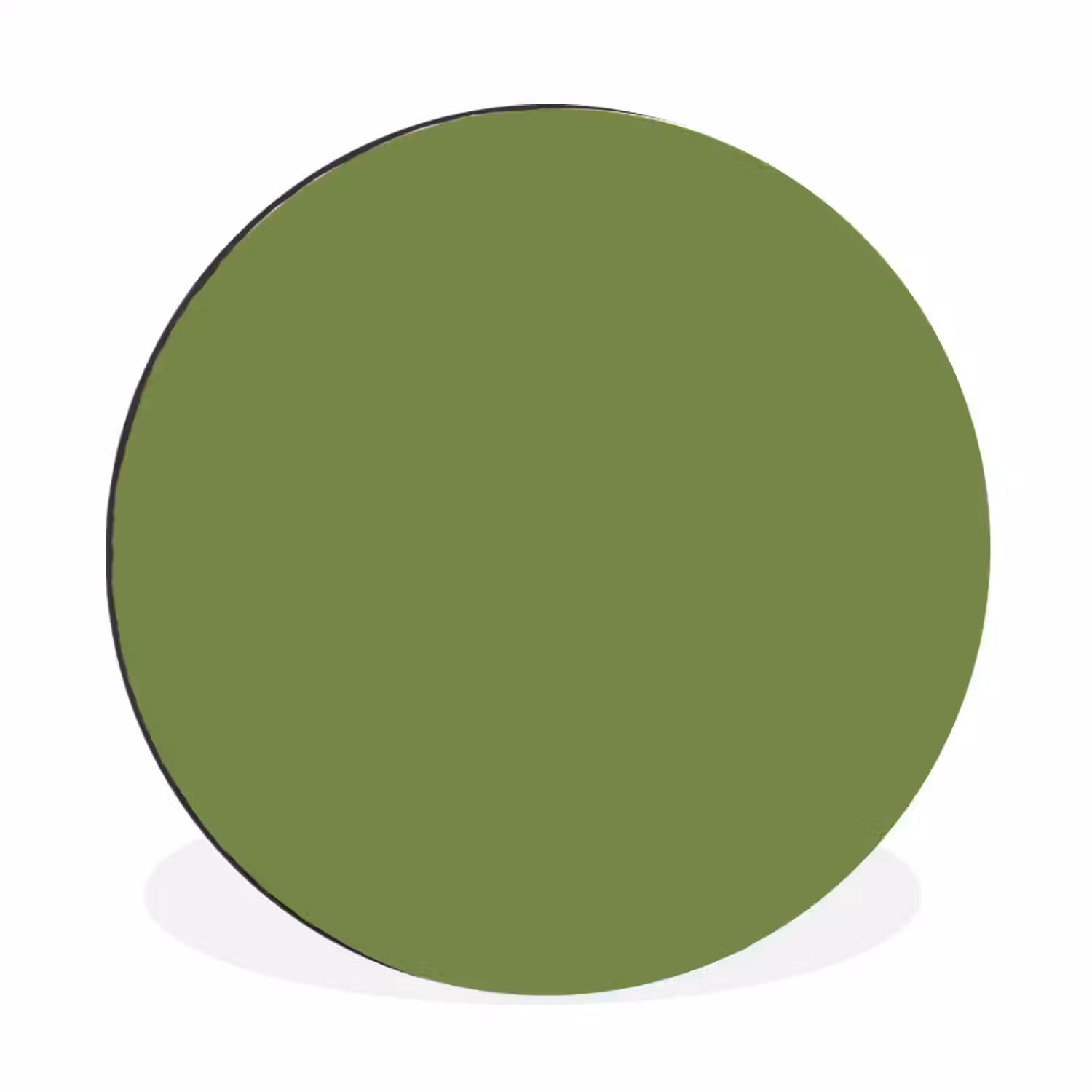 Moss - Green - Groen Wandcirkel aluminium klein 190 -3d