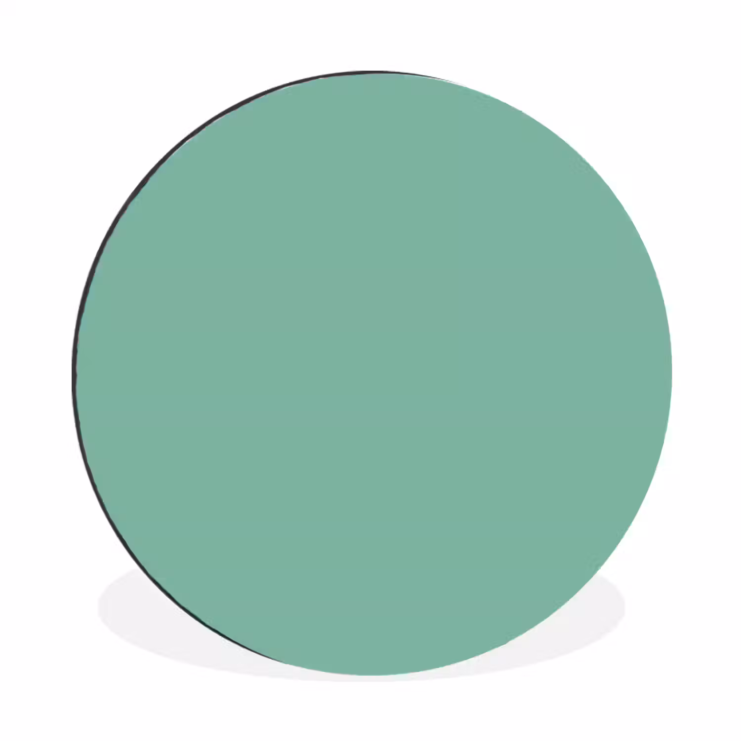 Ocean - Jade - Groen Wandcirkel aluminium klein 190 -3d